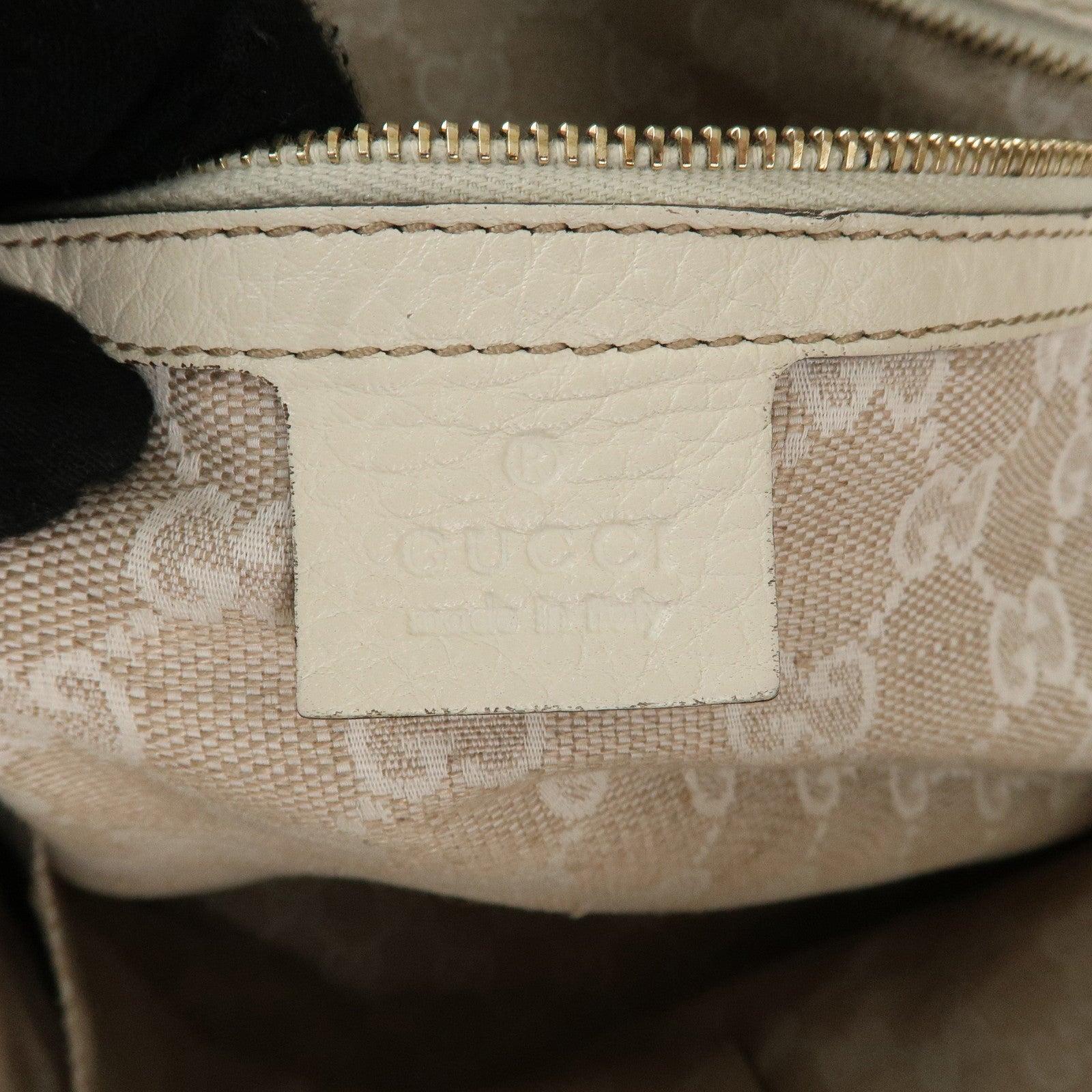 GUCCI Bamboo GG Canvas  Leather Diana 2WAY Bag Ivory 282315