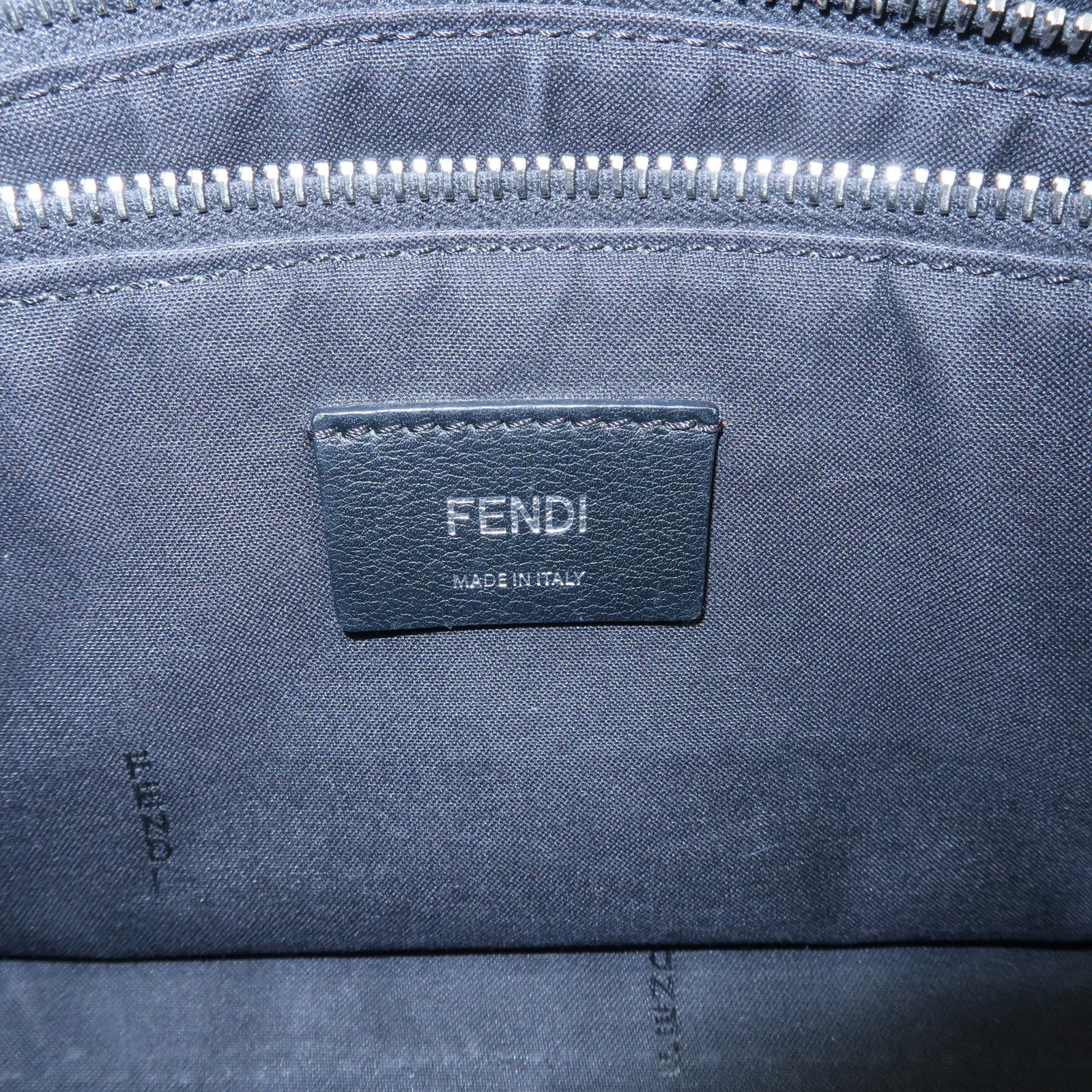 FENDI Bay The Way Leather 2Way Bag Shoulder Bag Black 8BL124 Used