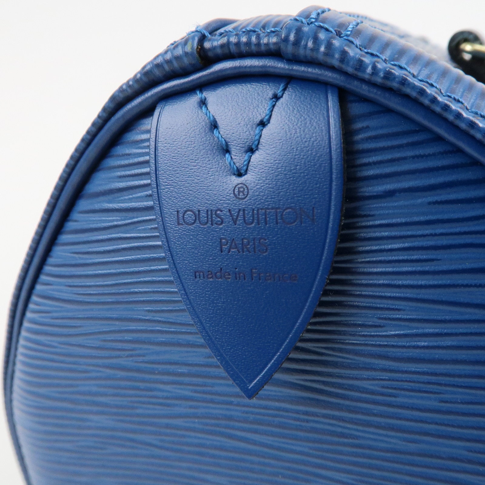 Louis Vuitton Epi Speedy 25 Hand Bag Boston Bag Blue M43015 Used