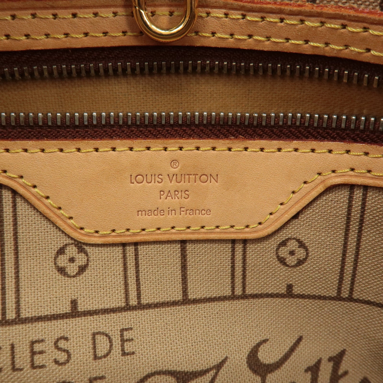 Louis Vuitton Monogram Neverfull MM Tote Bag Brown M40156 Used