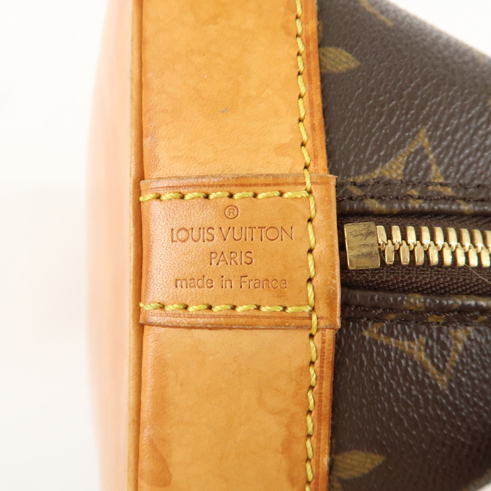 Louis Vuitton Monogram Alma Hand Bag Brown M51130