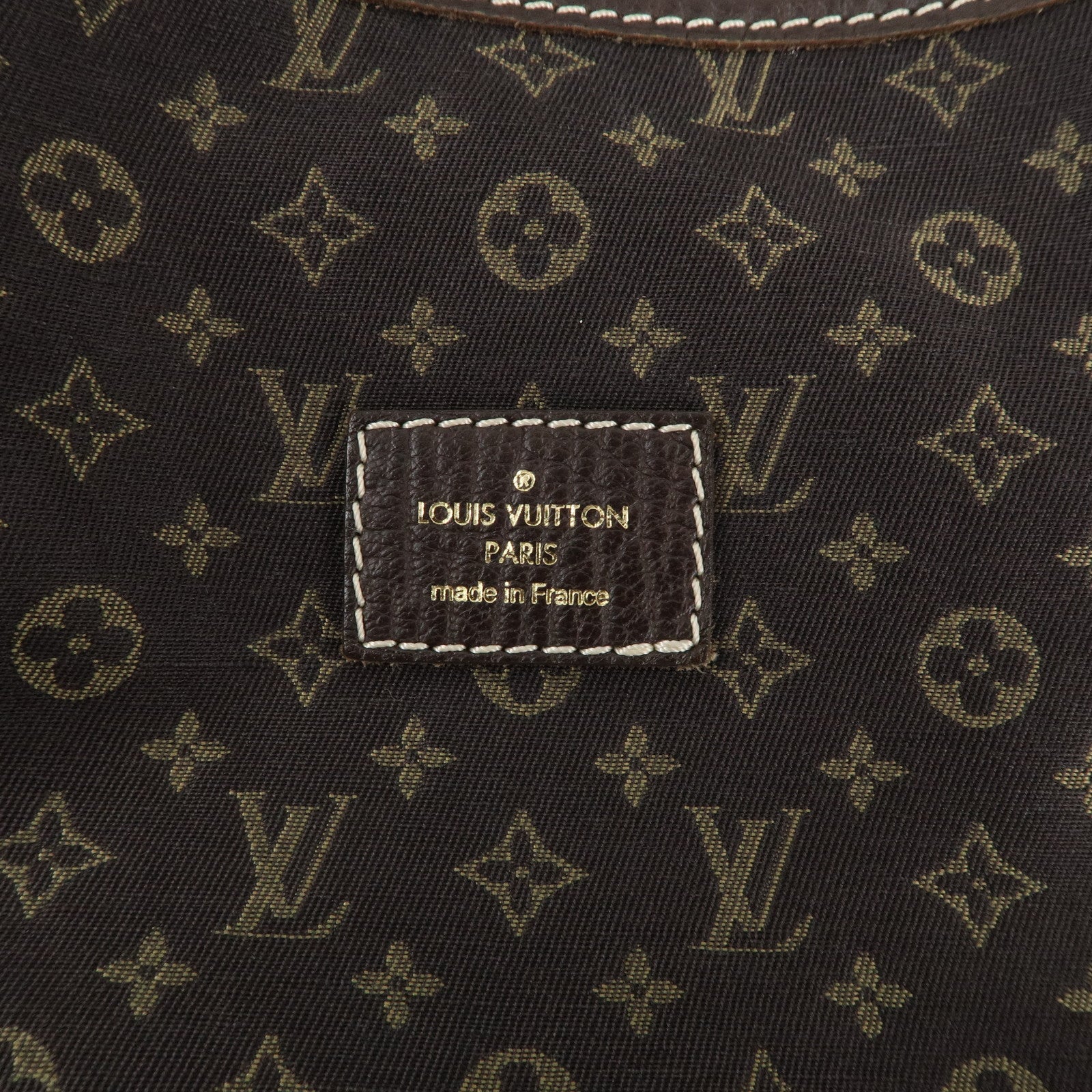 Louis Vuitton Monogram Mini Lin Saumur 30 Ebene Brown M95227