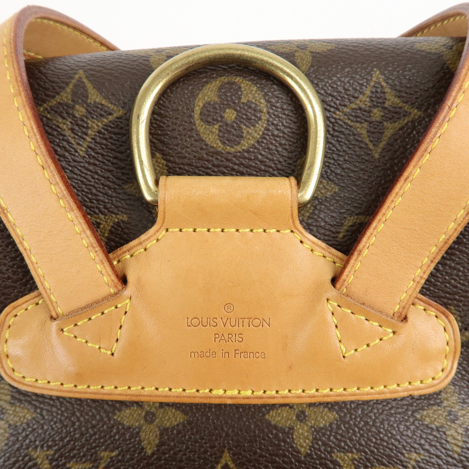 Louis Vuitton Monogram Montsouris MM Back Pack Bag M51136 Used