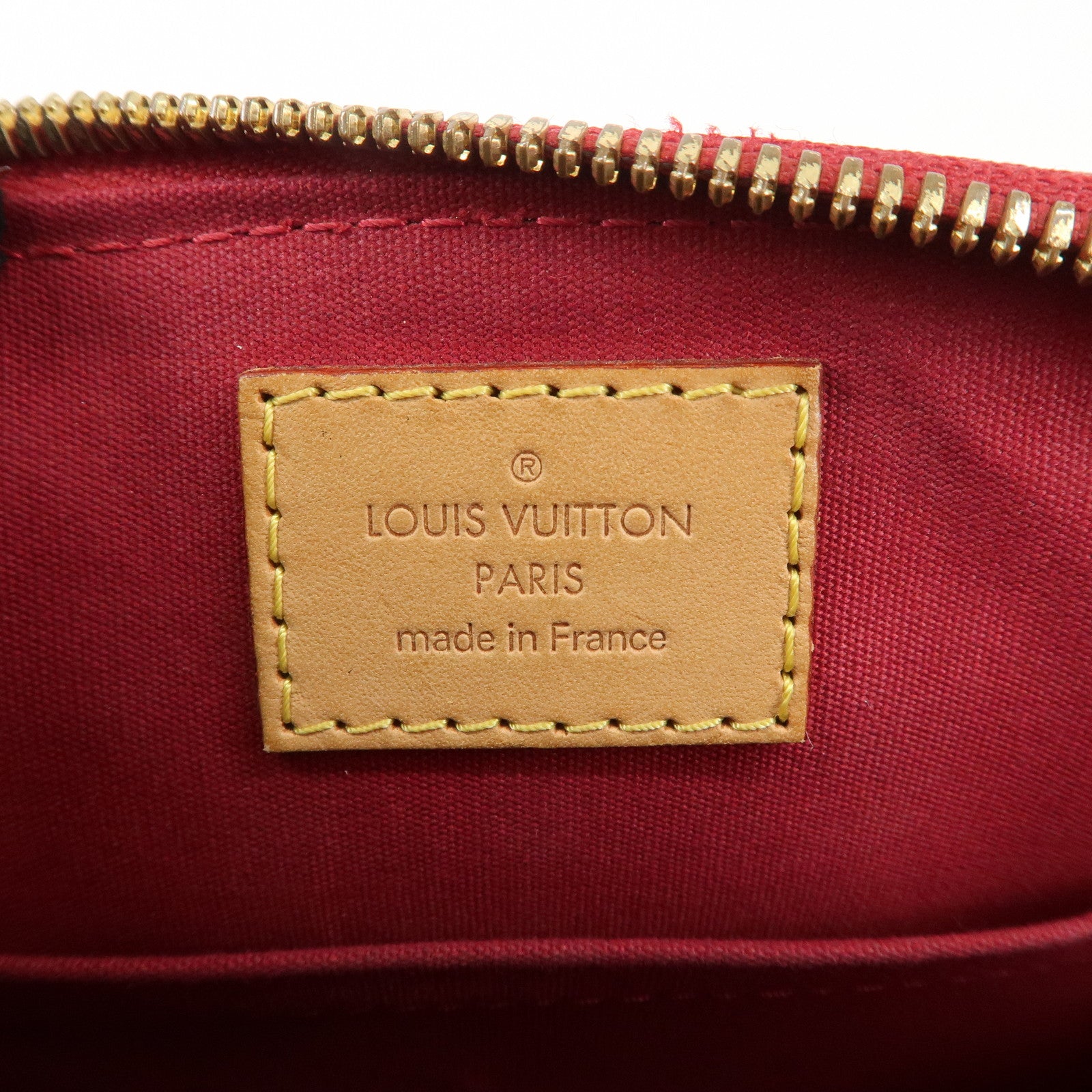 Louis Vuitton Monogram Vernis Alma BB 2Way Bag Red M91606