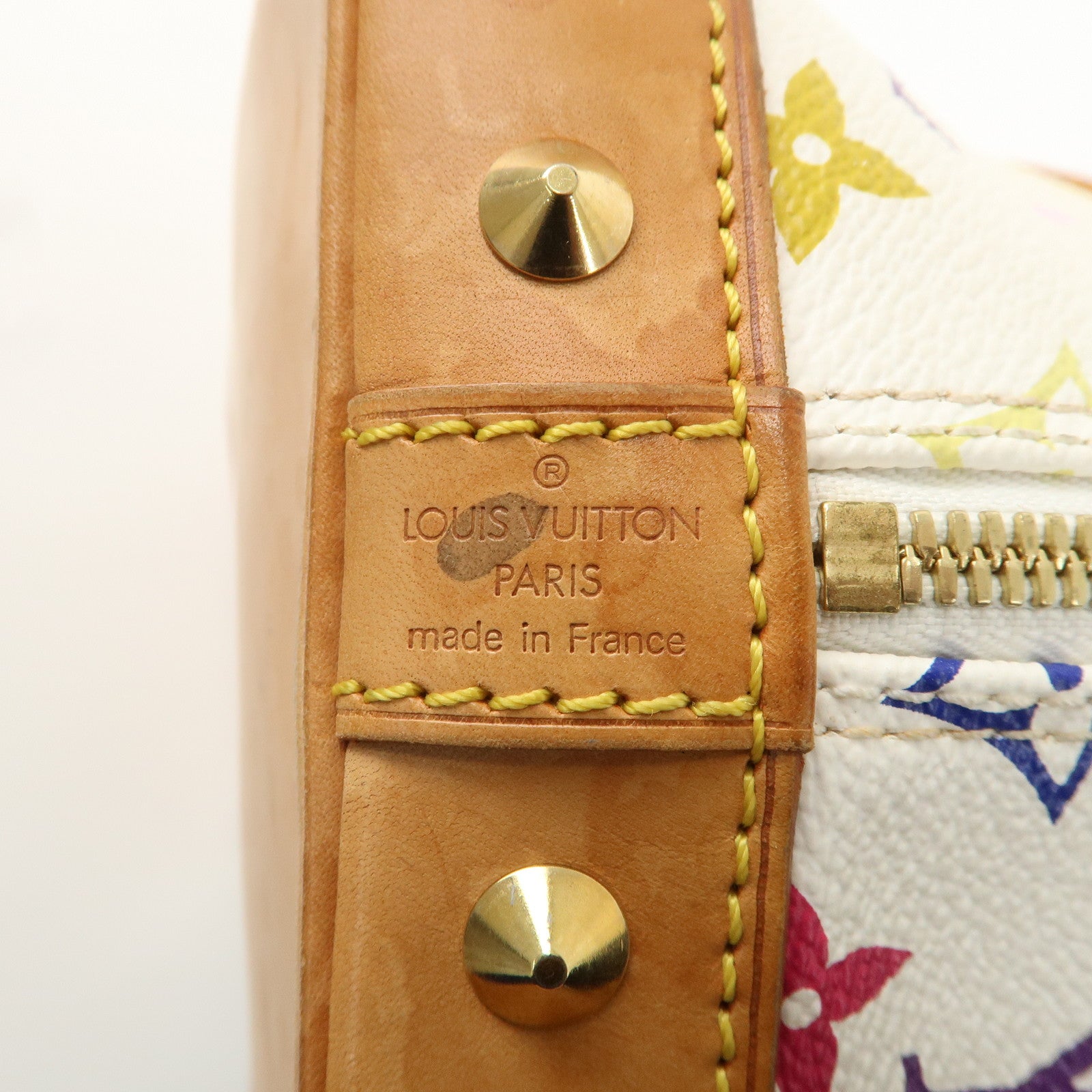 Louis Vuitton Monogram Multi Color Alma PM Hand Bag Blanc M92647