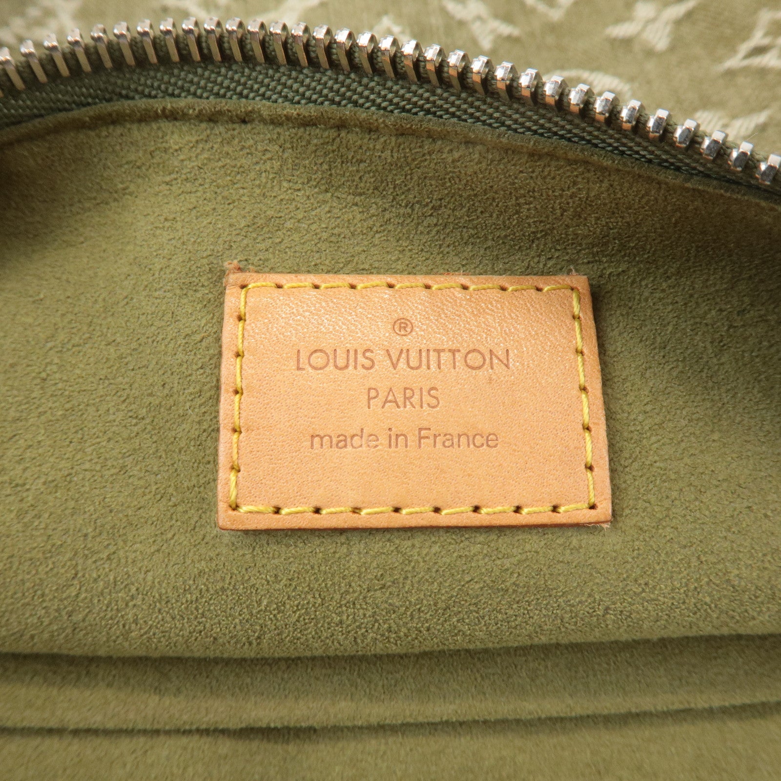 Louis Vuitton Monogram Denim Baggy PM Shoulder Bag Khaki M95213 Used