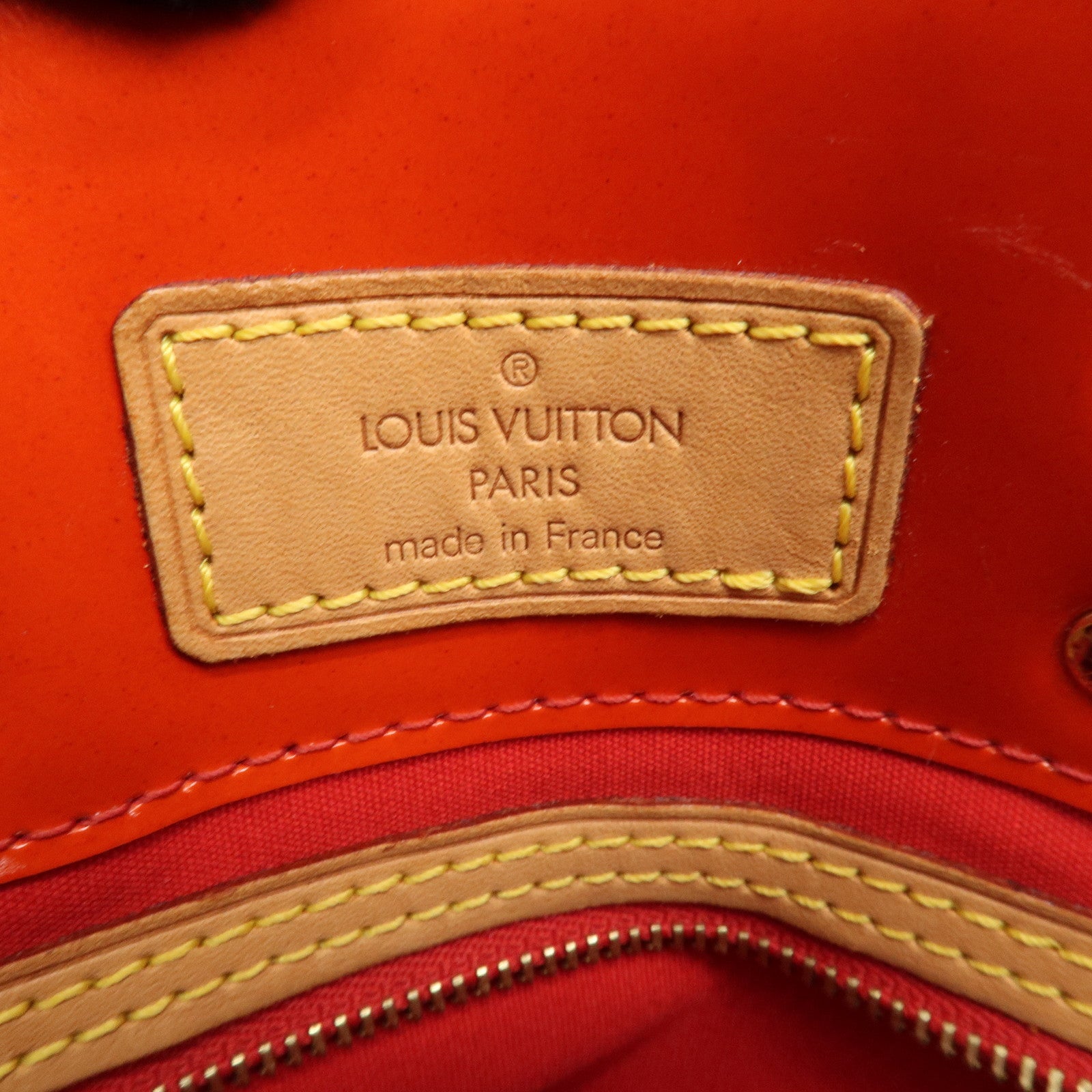 Louis Vuitton Monogram Vernis Lead PM Hand Bag Rouge M91088 Used