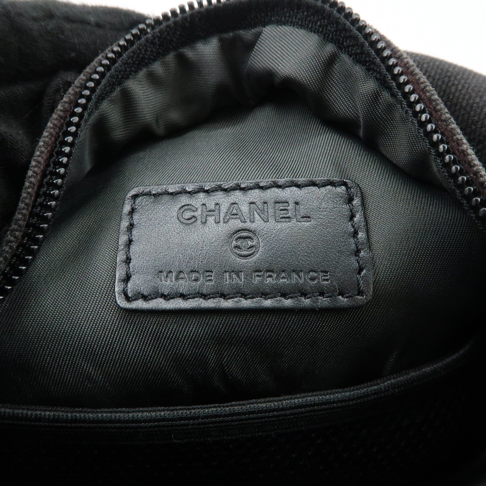 CHANEL COCO Mark Sport Canvas Shoulder Bag Black A23300