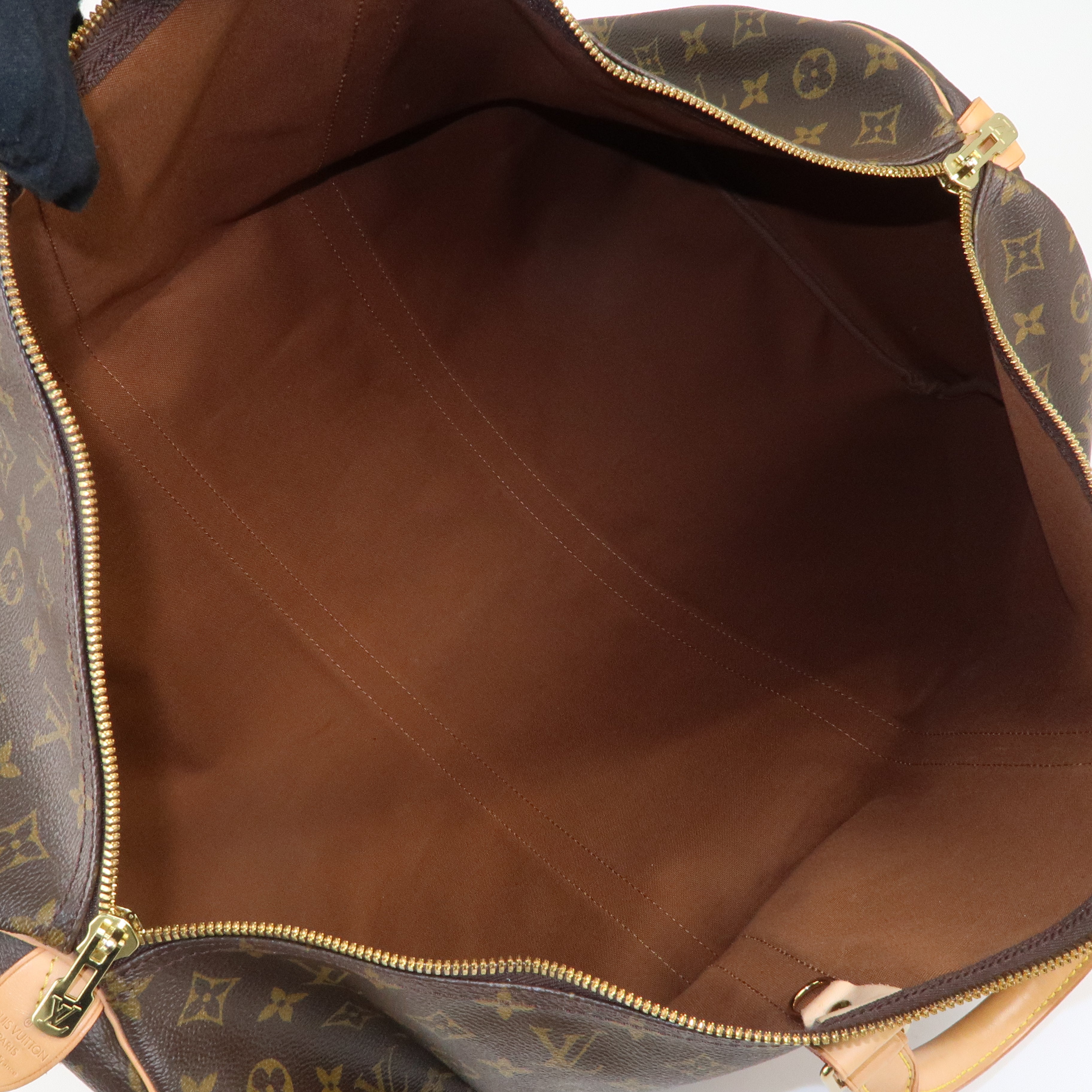 Louis Vuitton Monogram Keepall 60 Boston Bag Brown M42422