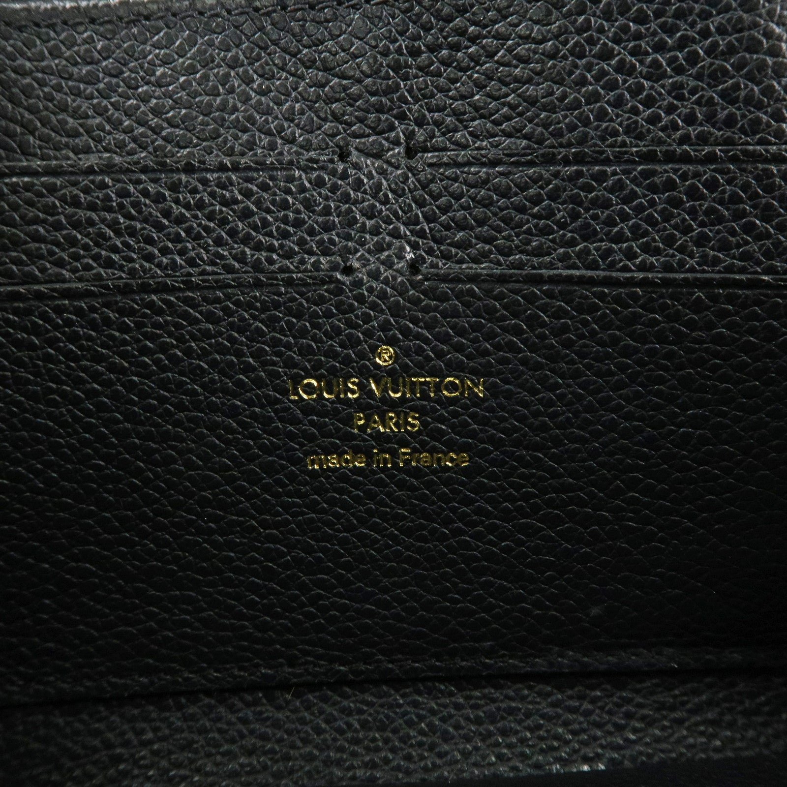 Louis Vuitton Monogram Empreinte Zippy Wallet Noir M61864