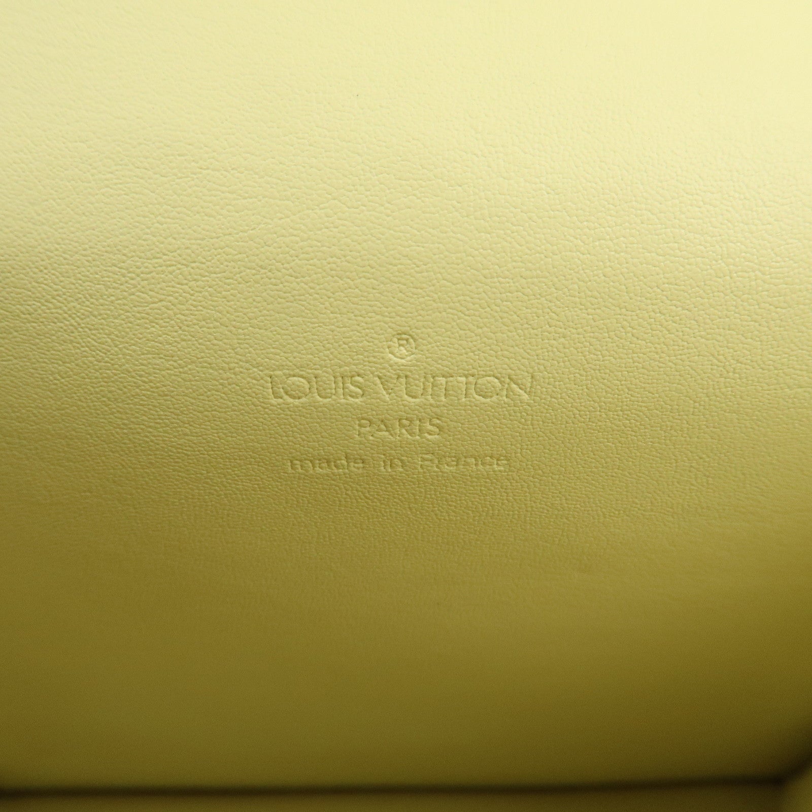 Louis Vuitton Vernis Spring Street Hand Bag LimeYellow M91068