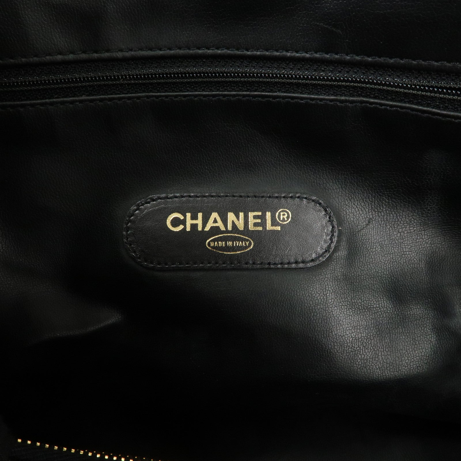 CHANEL Caviar Skin Boston Bag Black