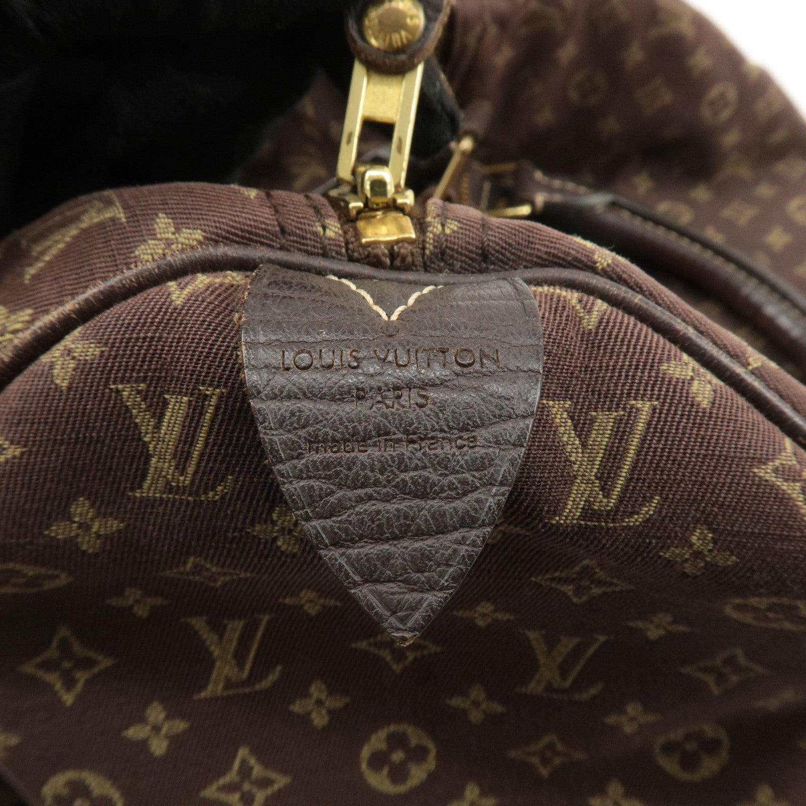 Louis Vuitton Monogram Mini Lin Speedy 30 Boston Bag Ebene M95224