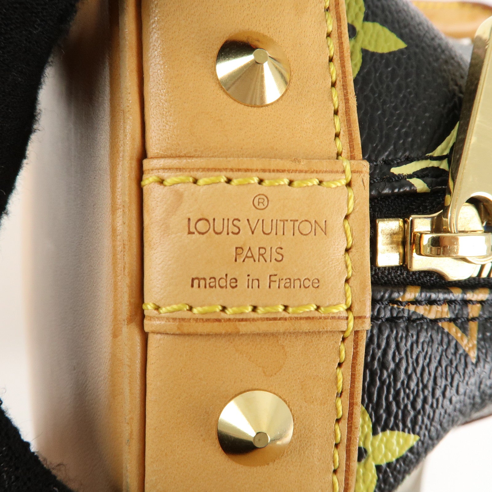 Louis Vuitton Monogram Multi Color Alma Hand Bag Noir M92646 Used