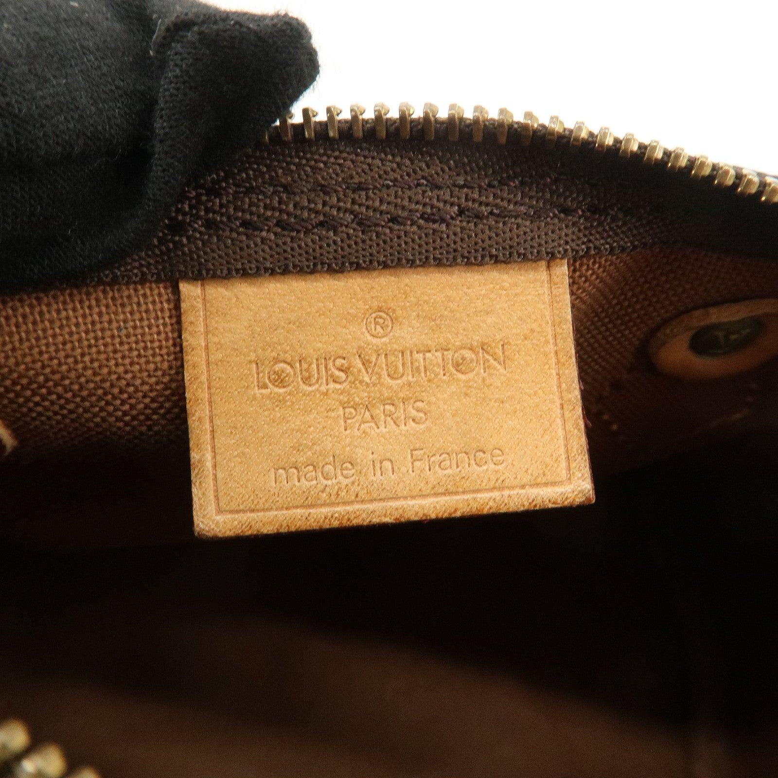 Louis Vuitton Monogram Mini Speedy Hand Bag Brown M41534 Used