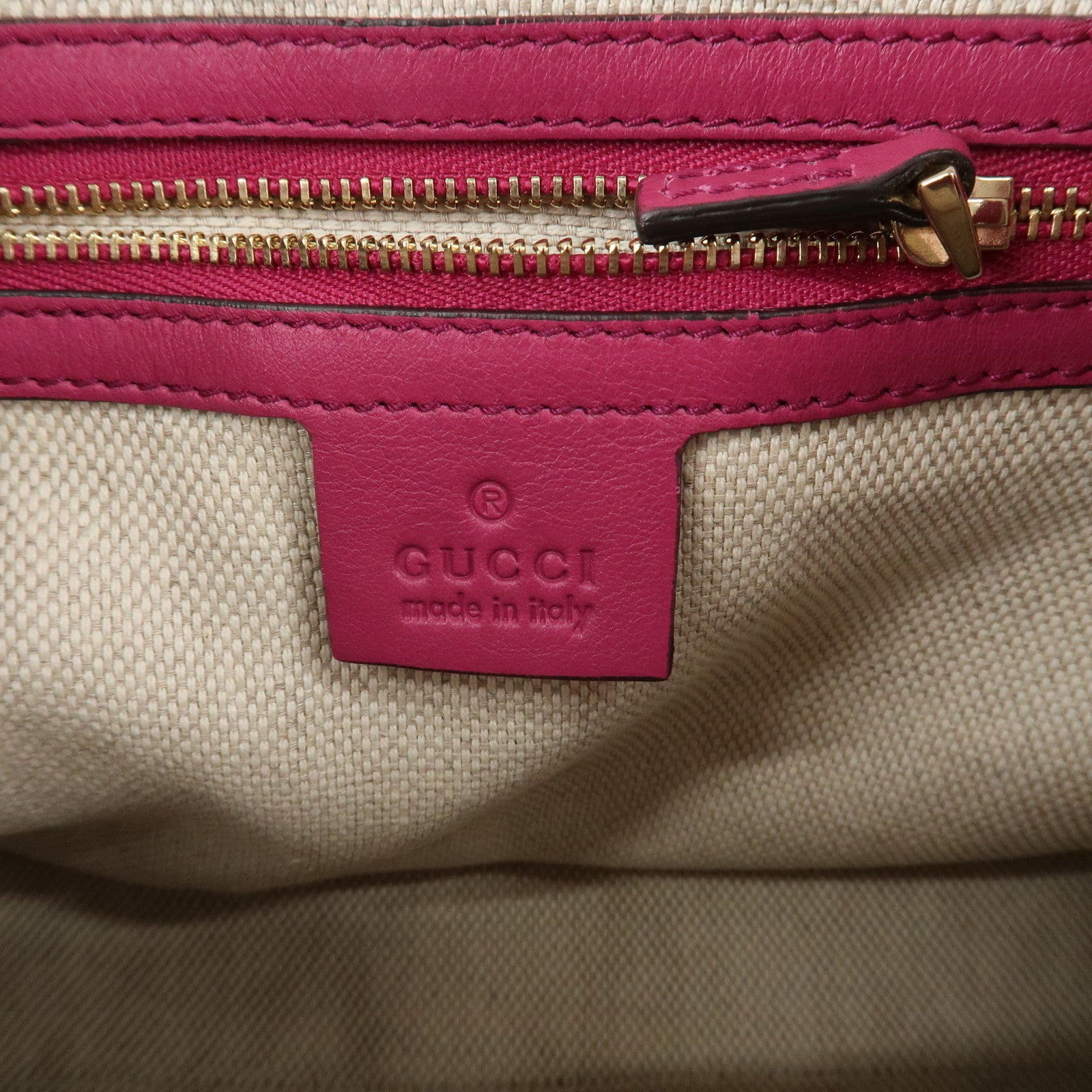 GUCCI SOHO Patent Leather 2Way Bag Shoulder Bag Pink 336751 Used