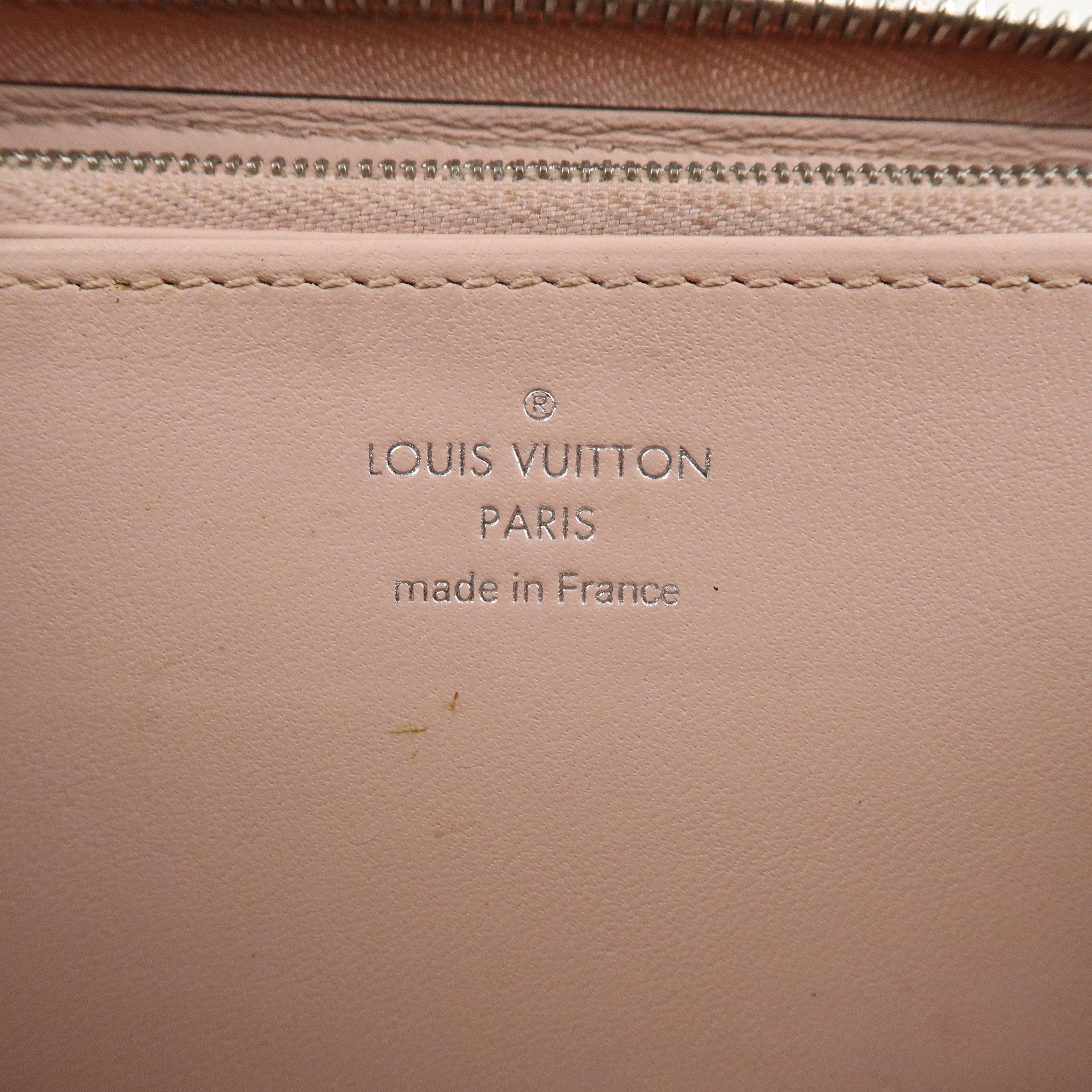 Louis Vuitton Monogram Mahina Zippy Wallet Rose Pink M61868