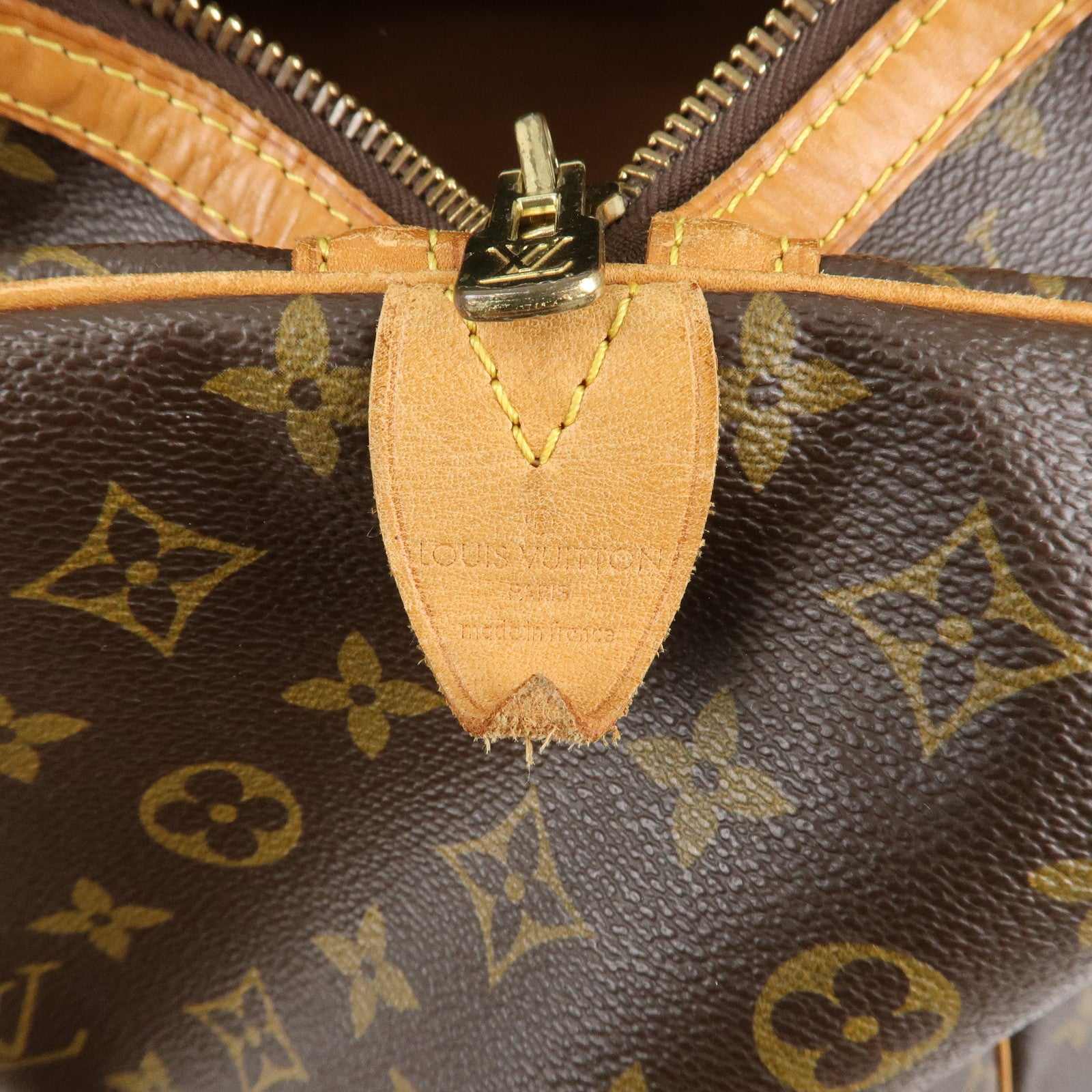 Louis Vuitton Monogram Sac Souple 55 Boston Bag Brown M41622 Used