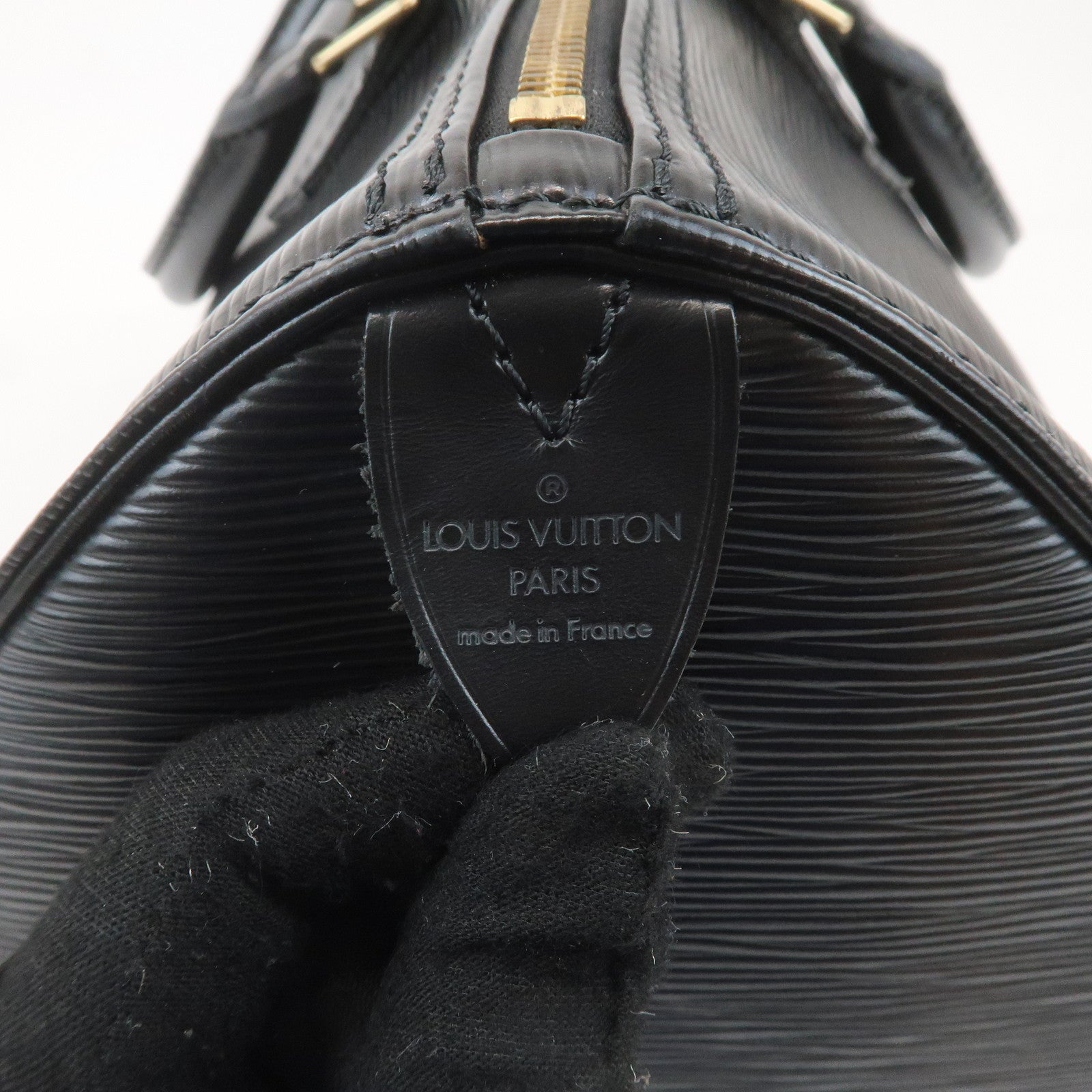 Louis Vuitton Epi Leather Speedy 35 Boston Hand Bag Noir M42992