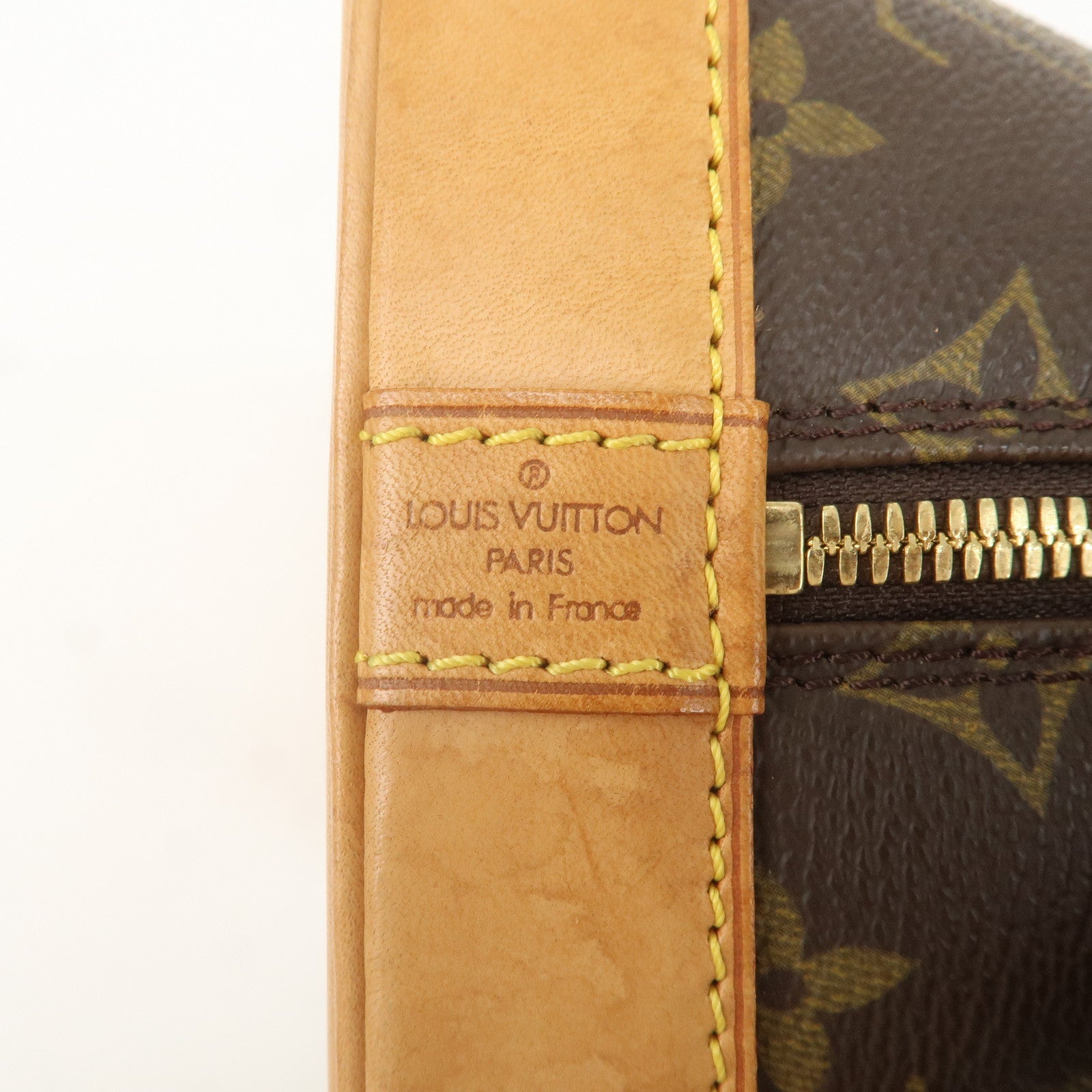 Louis Vuitton Monogram Alma Hand Bag Brown M51130