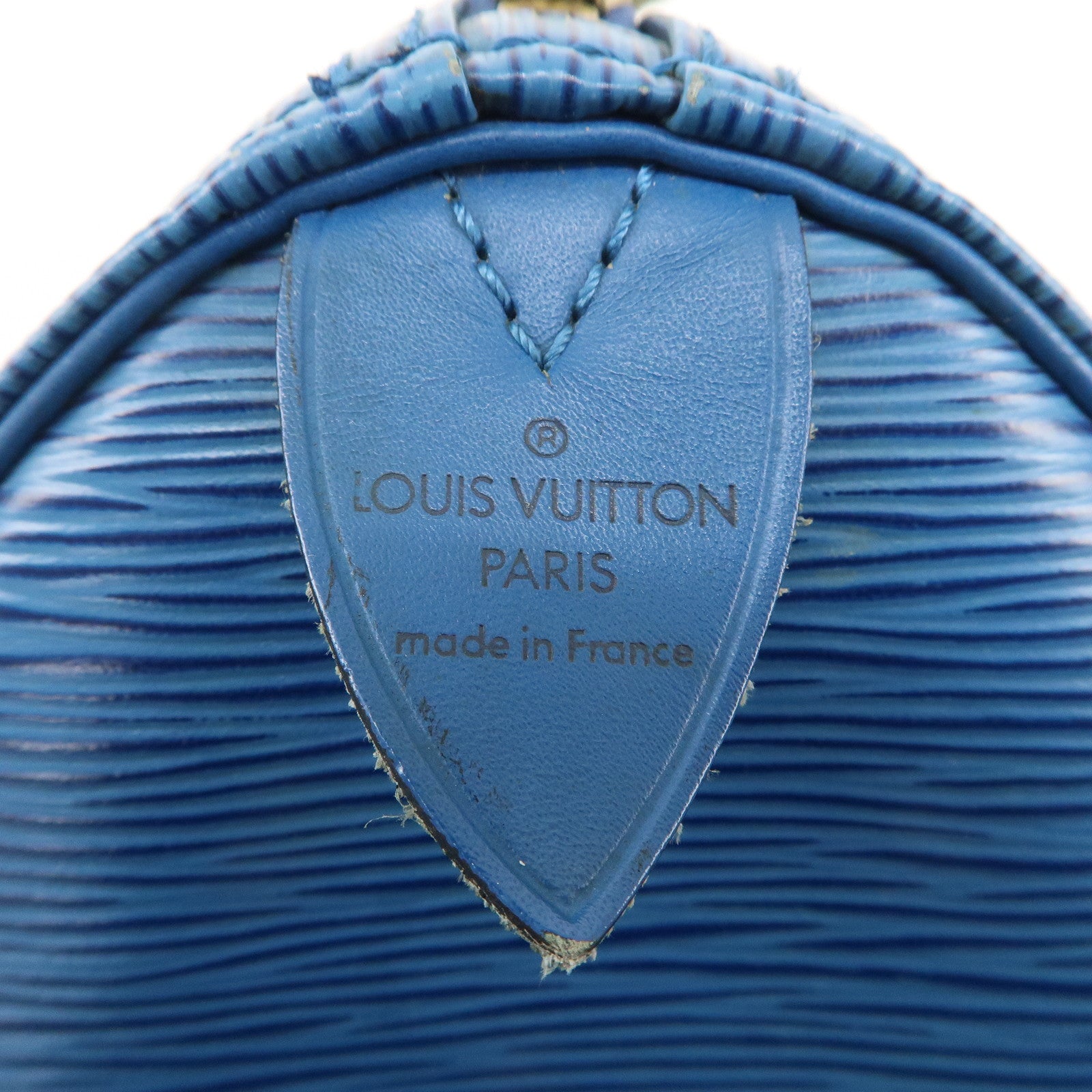 Louis Vuitton Epi Speedy 30 Hand Bag Boston Bag Blue M43005 Used