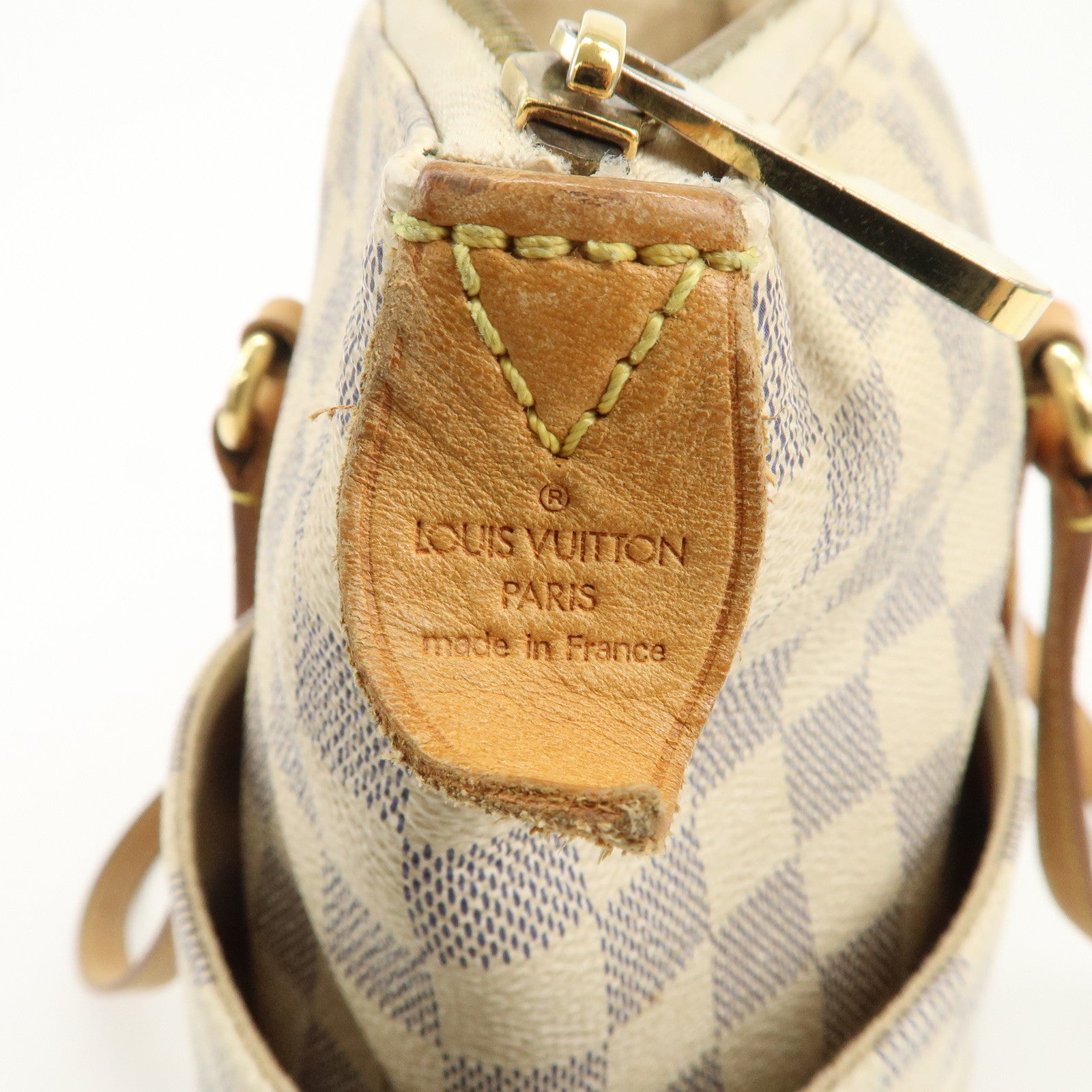 Louis Vuitton Damier Azur Totally MM Tote Bag N51262 Used