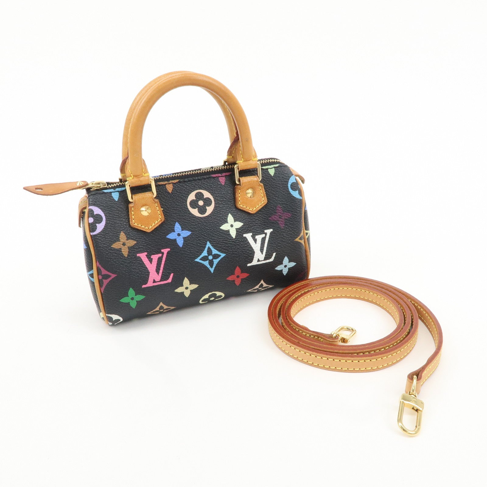 Louis Vuitton Monogram Multicolor Mini Speedy J00145 M92644 Used