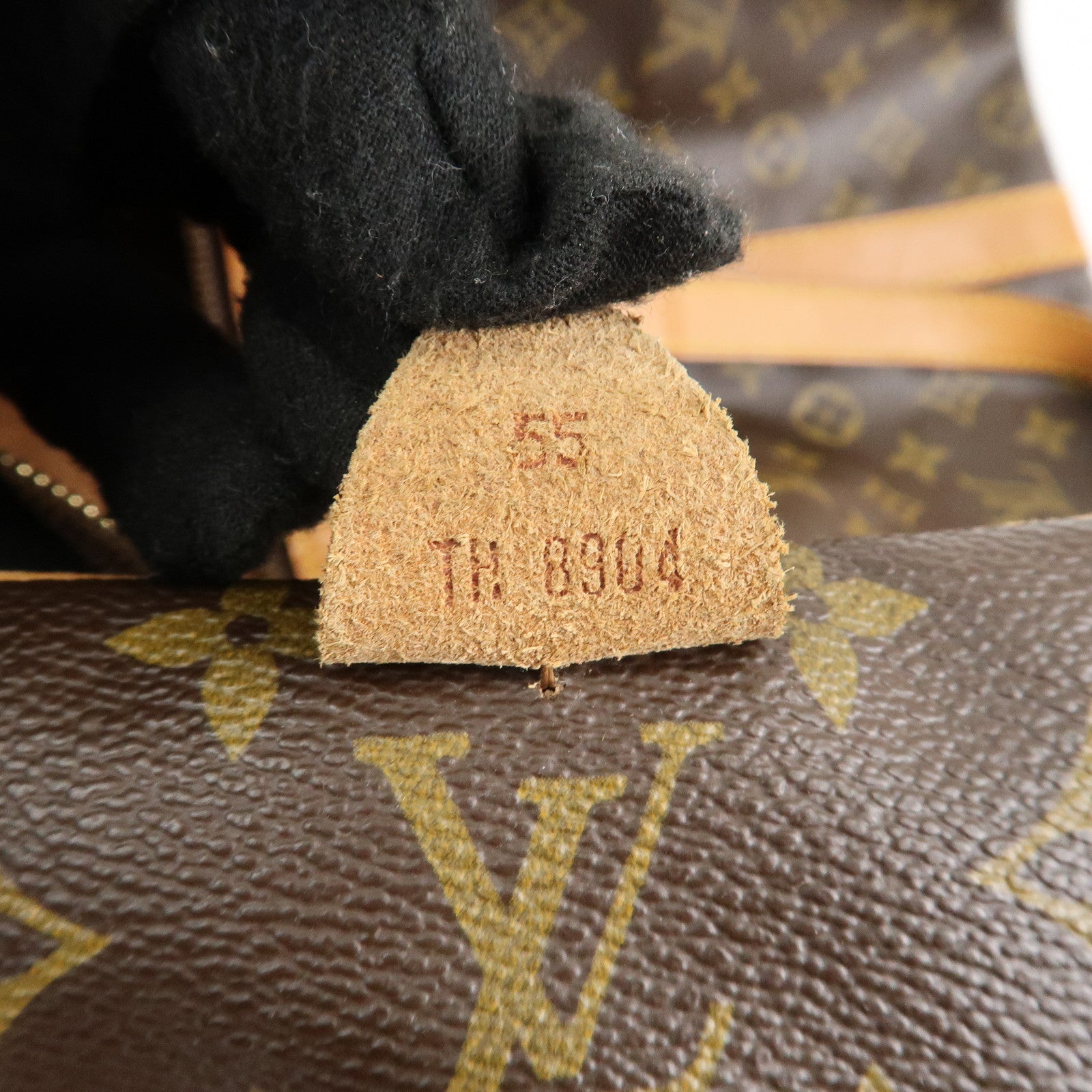 Louis Vuitton Monogram Sac Souple 55 Boston Bag Brown M41622 Used