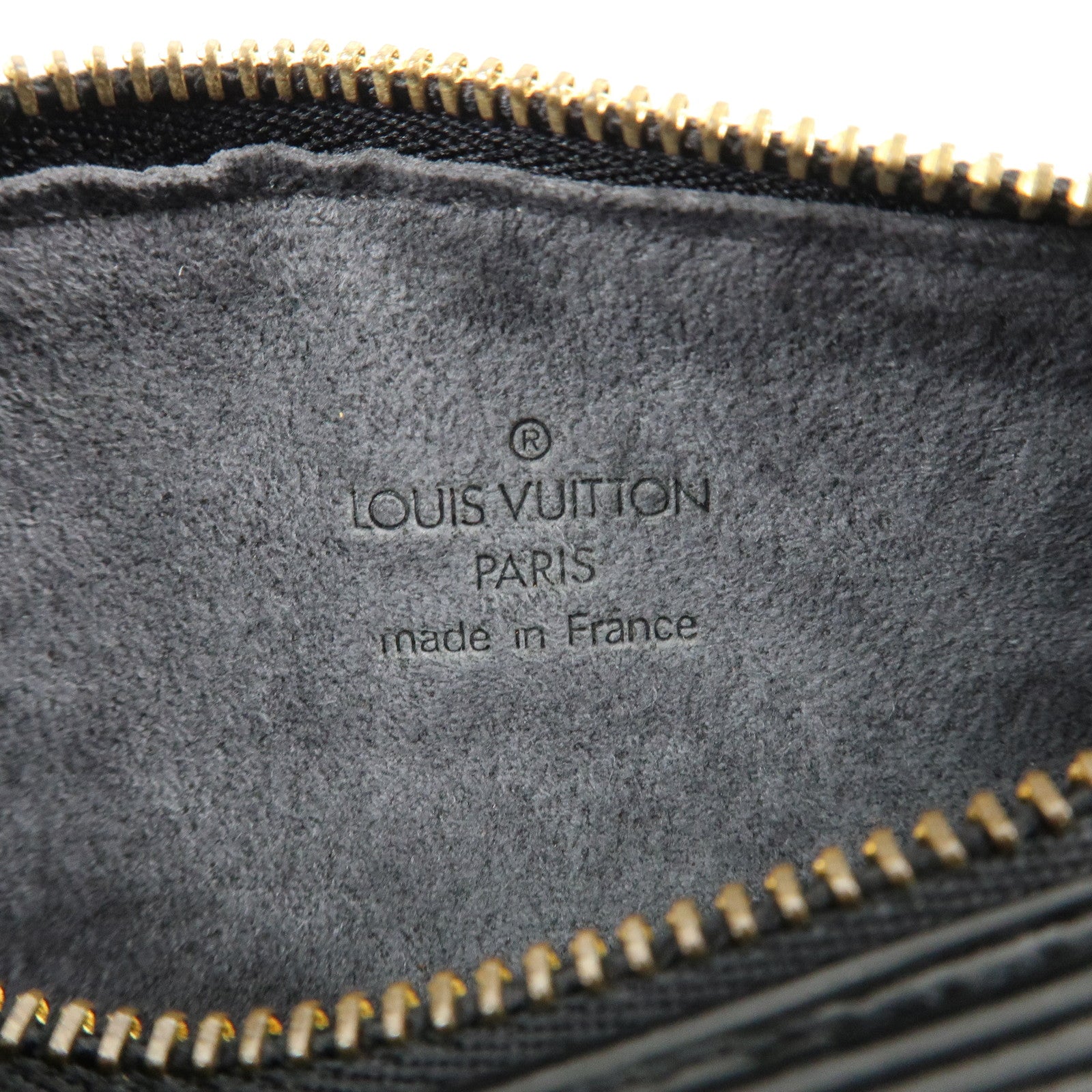 Louis Vuitton Epi Soufflot Pouch For Soufflot Bag Noir Black Used