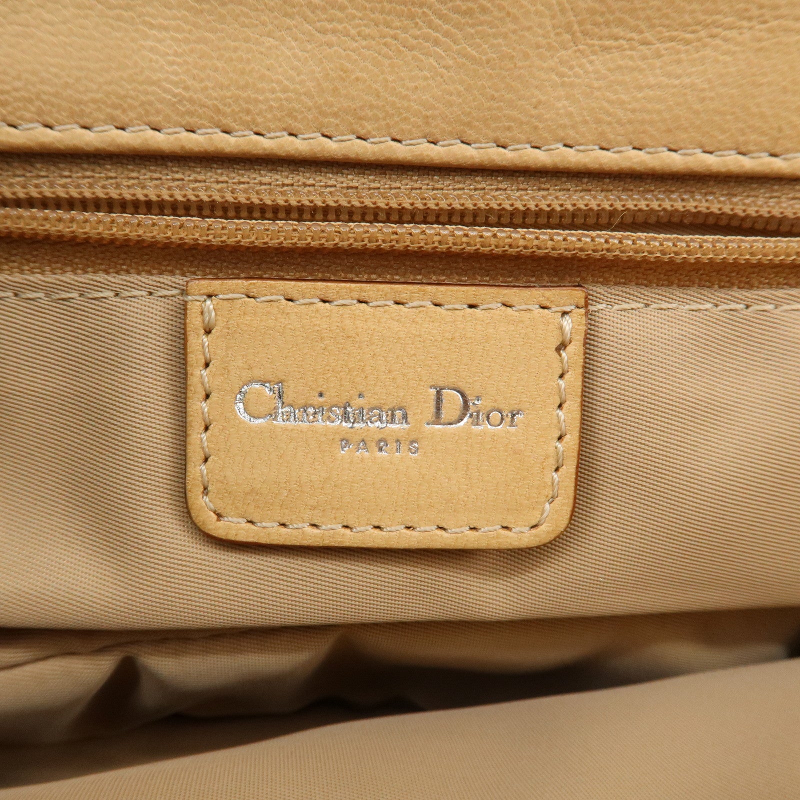 Christian Dior Trotter Street Chic Canvas Leather Shoulder Bag