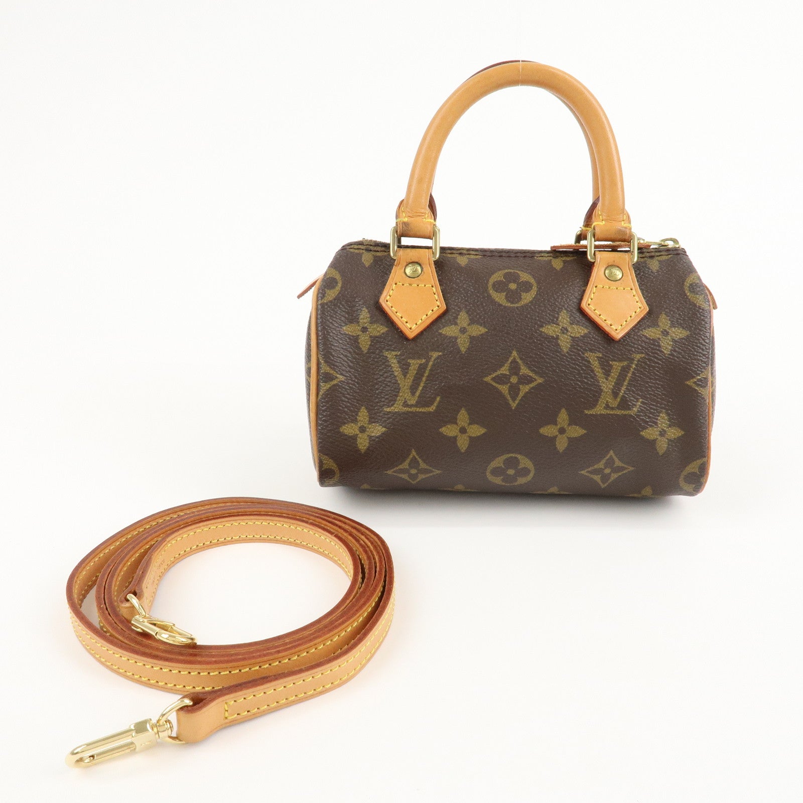 Louis Vuitton Monogram Mini Speedy 
Strap M41534 J00145 Used