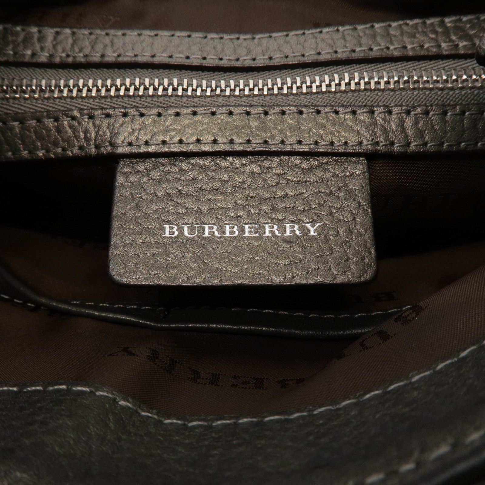 BURBERRY Nylon Leather Nova Plaid Shoulder Bag Crossbody Bag