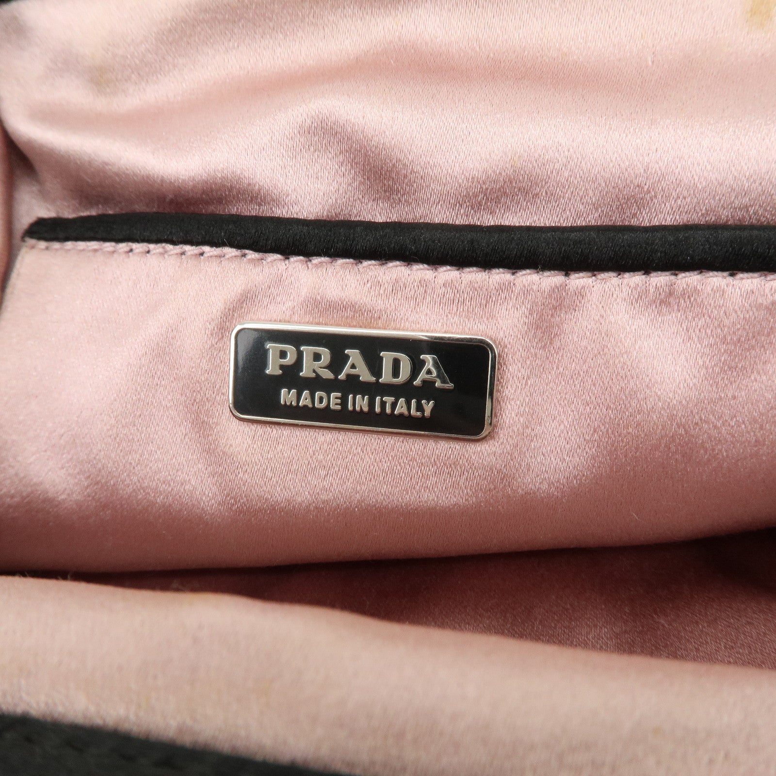 PRADA Evening Heart Satin Beaded Bijou Hand Bag BN1340 Used