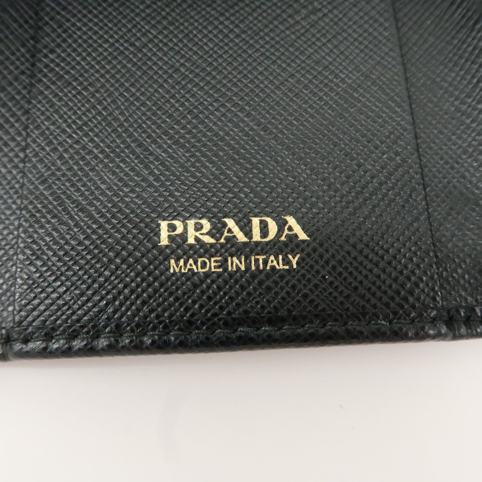 PRADA Set of 2 Saffiano Leather Canvas 6 Ring Key Case 1PG222 M222