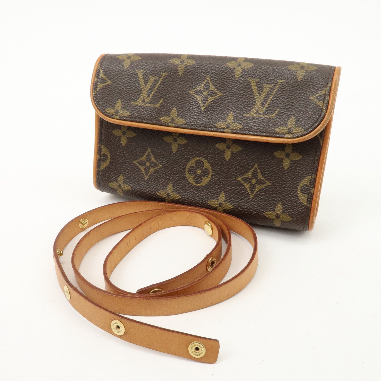 Louis Vuitton Monogram Pochette Florentine WaistBag Belt XS M51855 Used