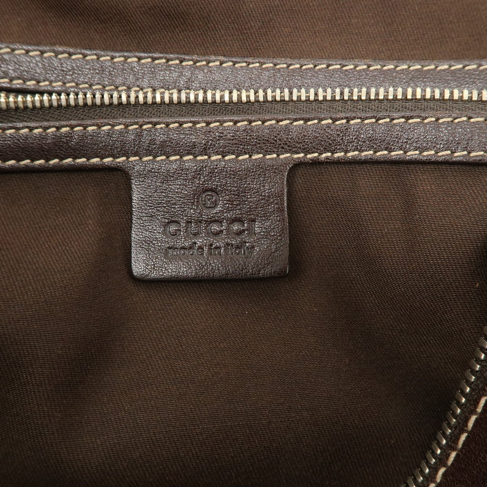 GUCCI Sherry GG Canvas Leather Studded Shoulder Bag 153691 Used