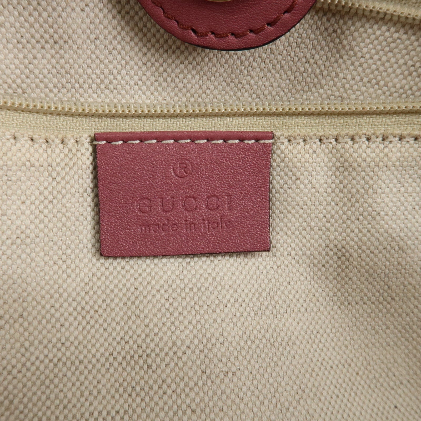 GUCCI Sukey Micro Guccissima Leather Tote Bag Pink 296835 Used