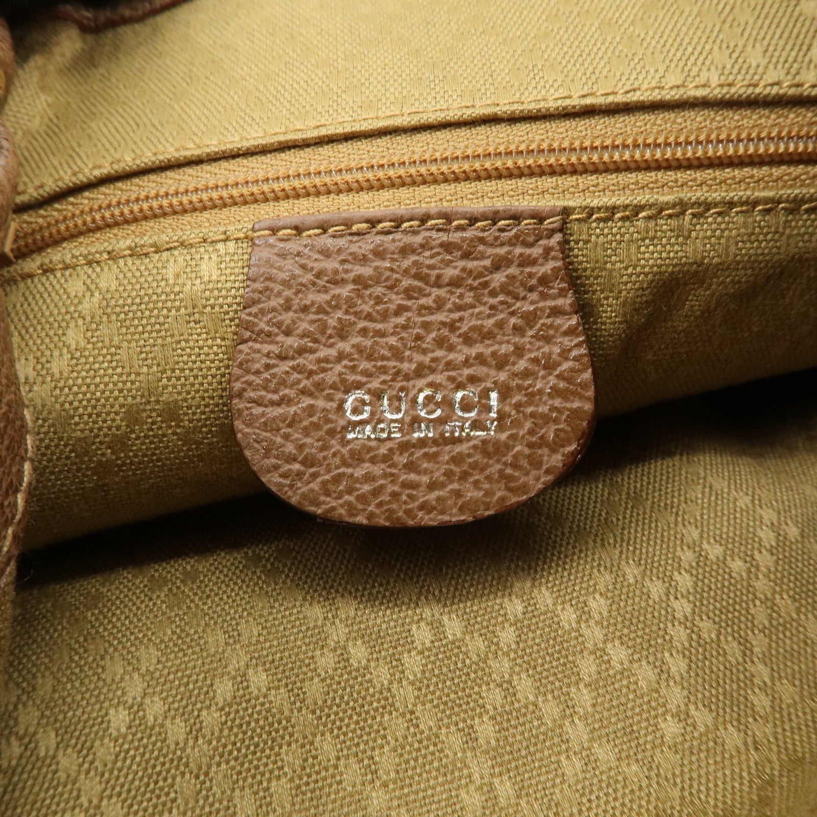 GUCCI Bamboo Suede Leather Mini Back Pack 003.1705.0030 Brown Used