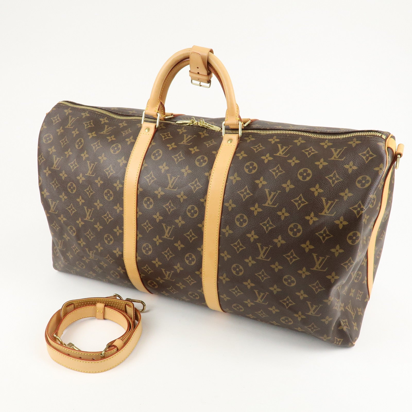 Louis Vuitton Monogram Keep All Bandouliere 60 Bag M41412