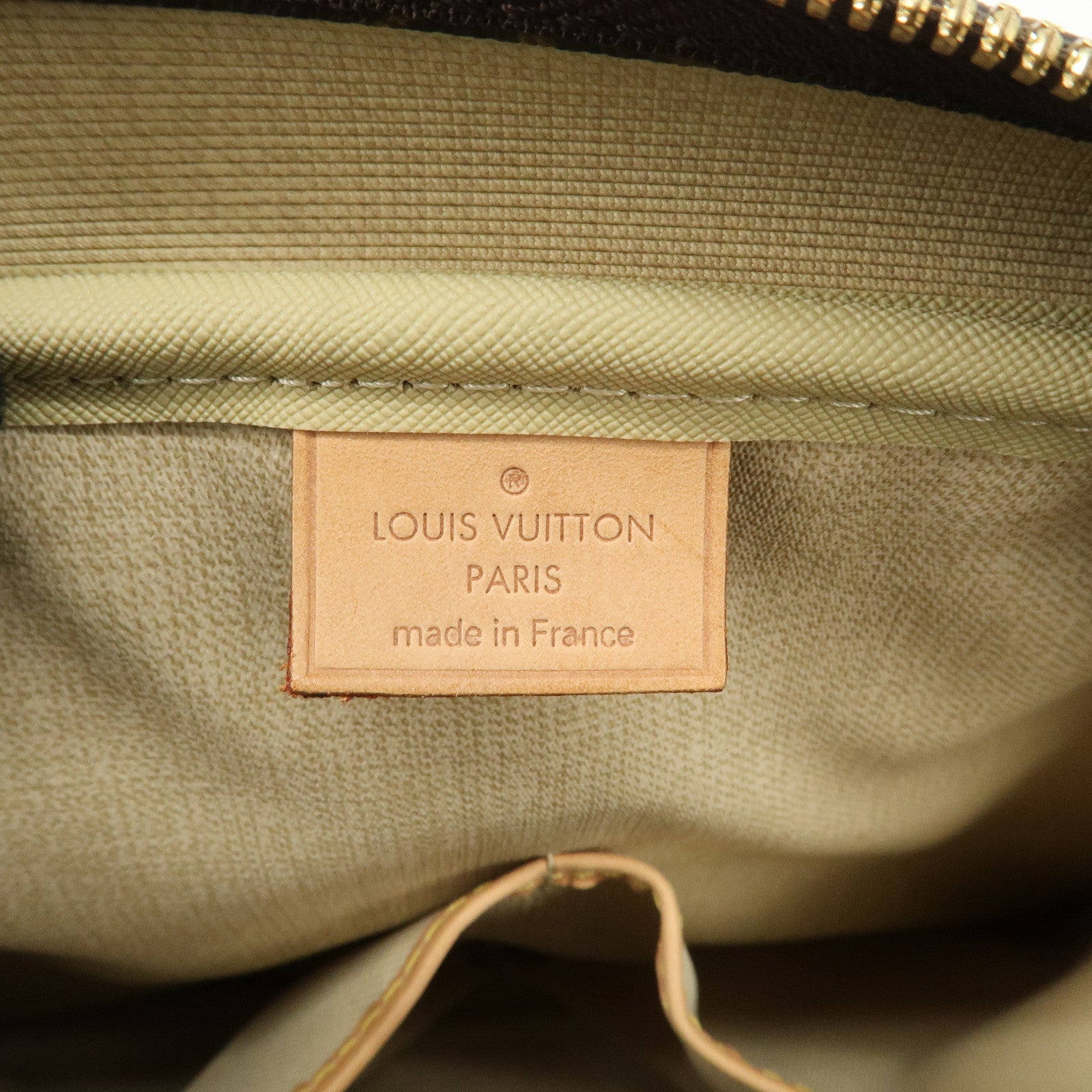 Louis Vuitton Monogram Deauville Hand Bag Brown M47270 Used