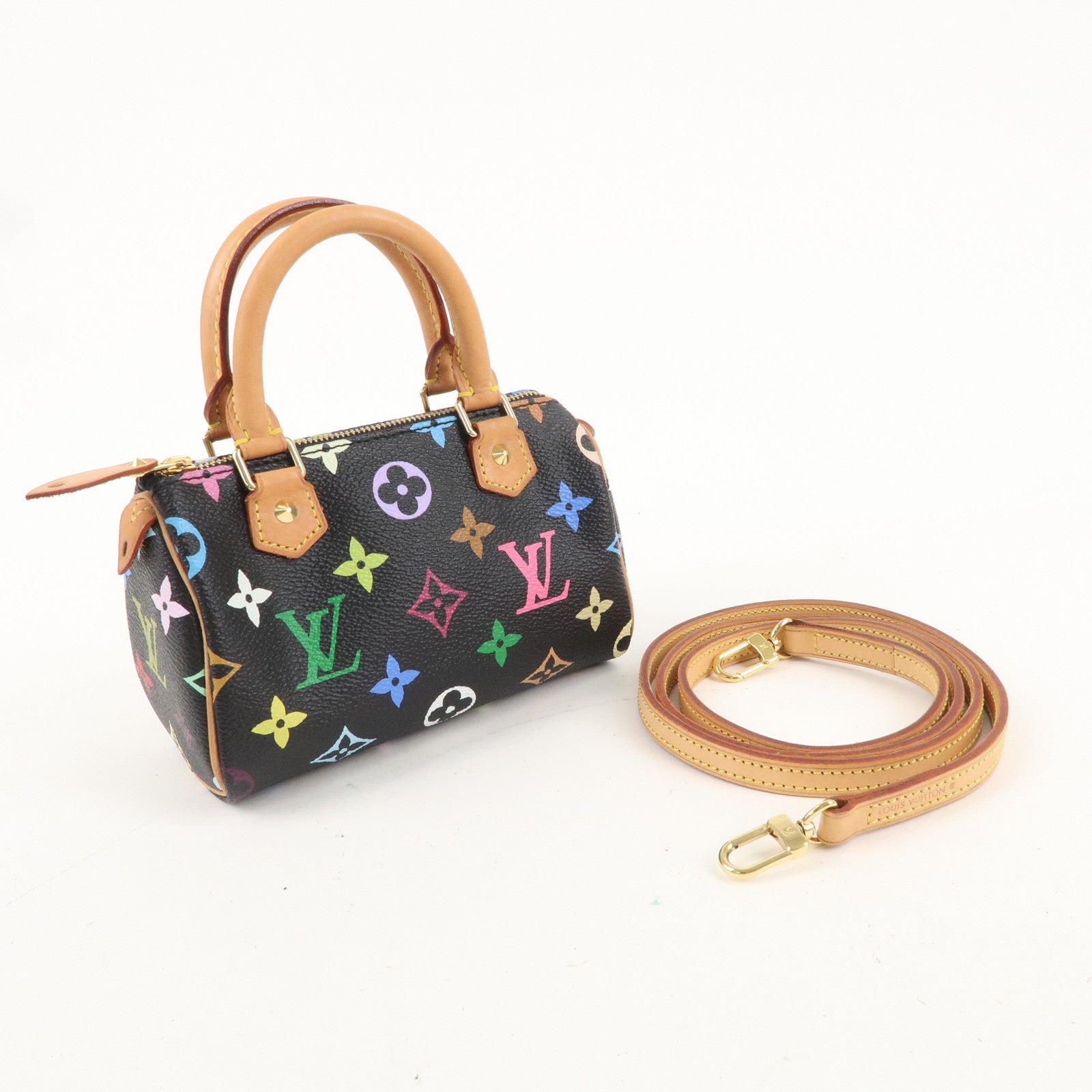 Louis Vuitton Monogram Multicolor Mini Speedy 
Strap M92644