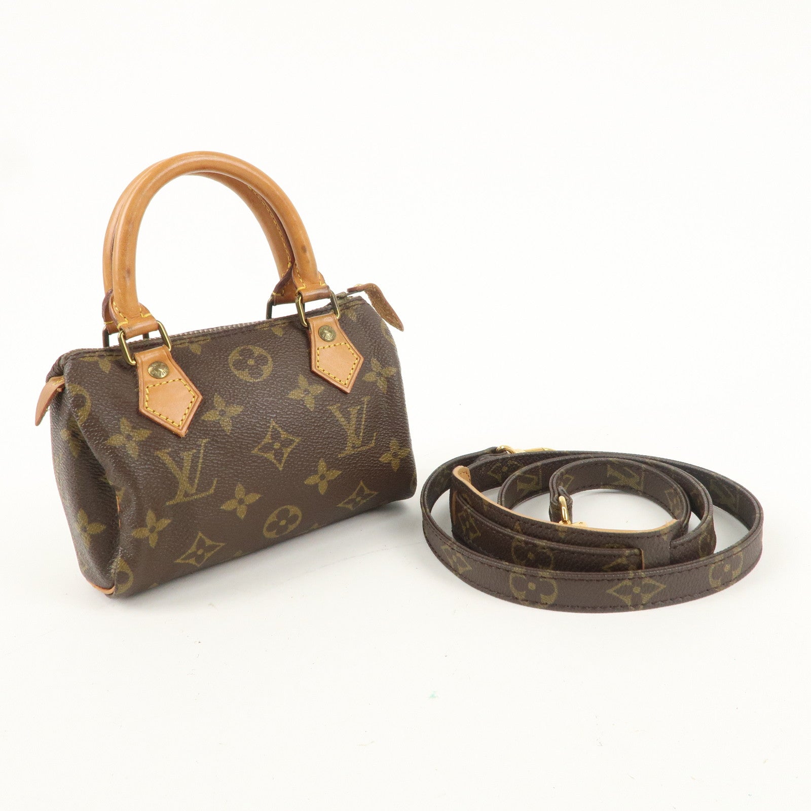 Louis Vuitton Monogram Mini Speedy 
Strap M41534 J75010