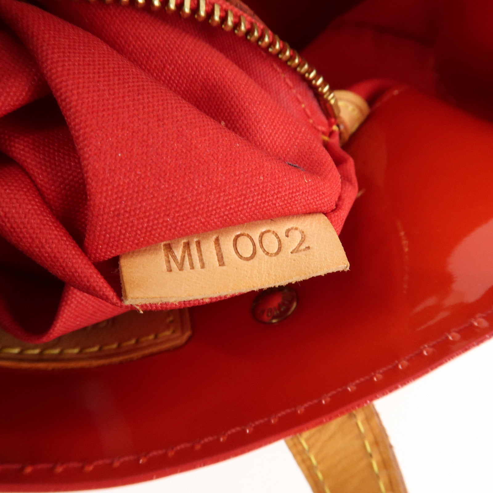 Louis Vuitton Monogram Vernis Lead PM Hand Bag M91088 Rouge