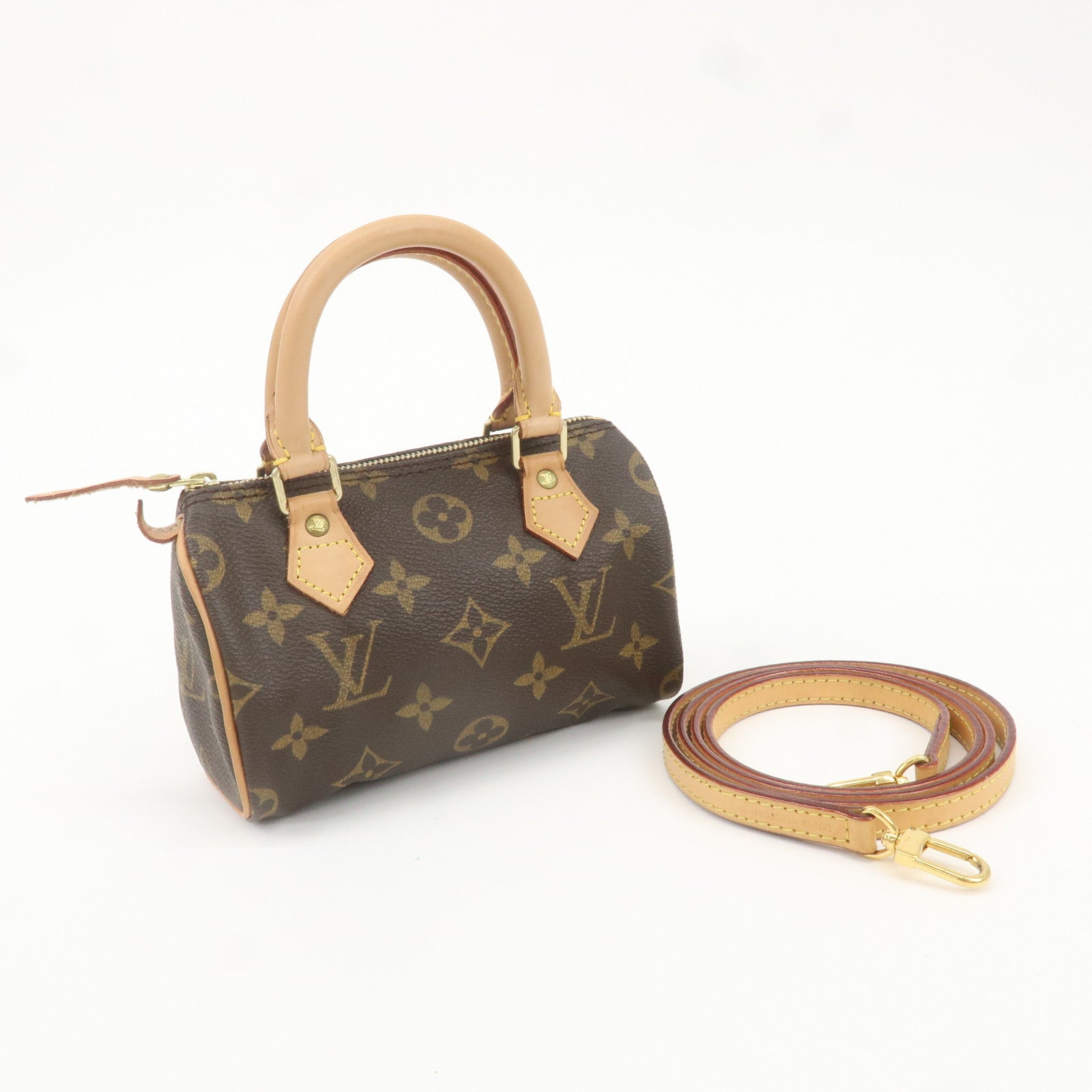 Louis Vuitton Monogram Mini Speedy 
Strap M41534 J00145