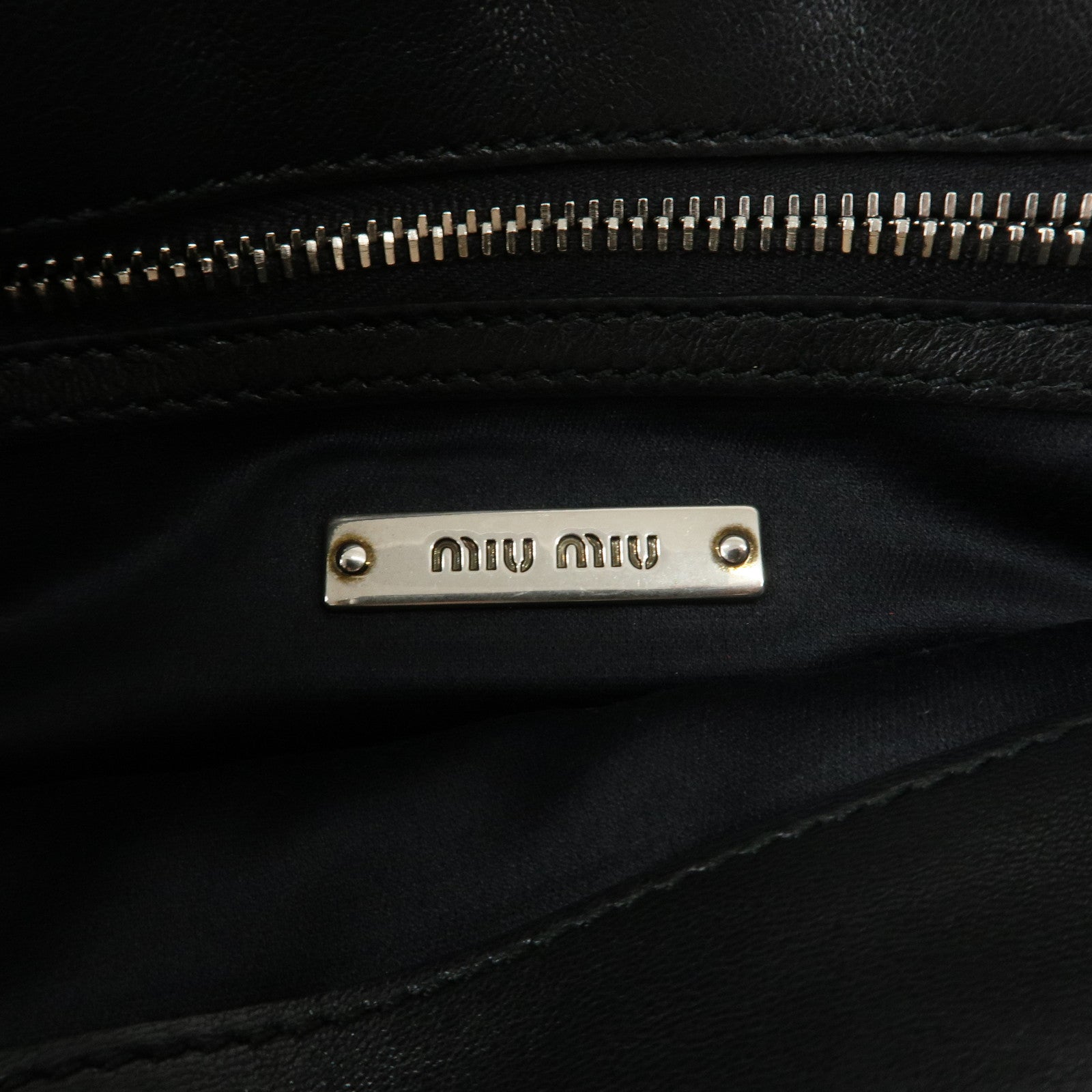 MIU MIU Matelasse Wool Leather Chain Shoulder Bag Red