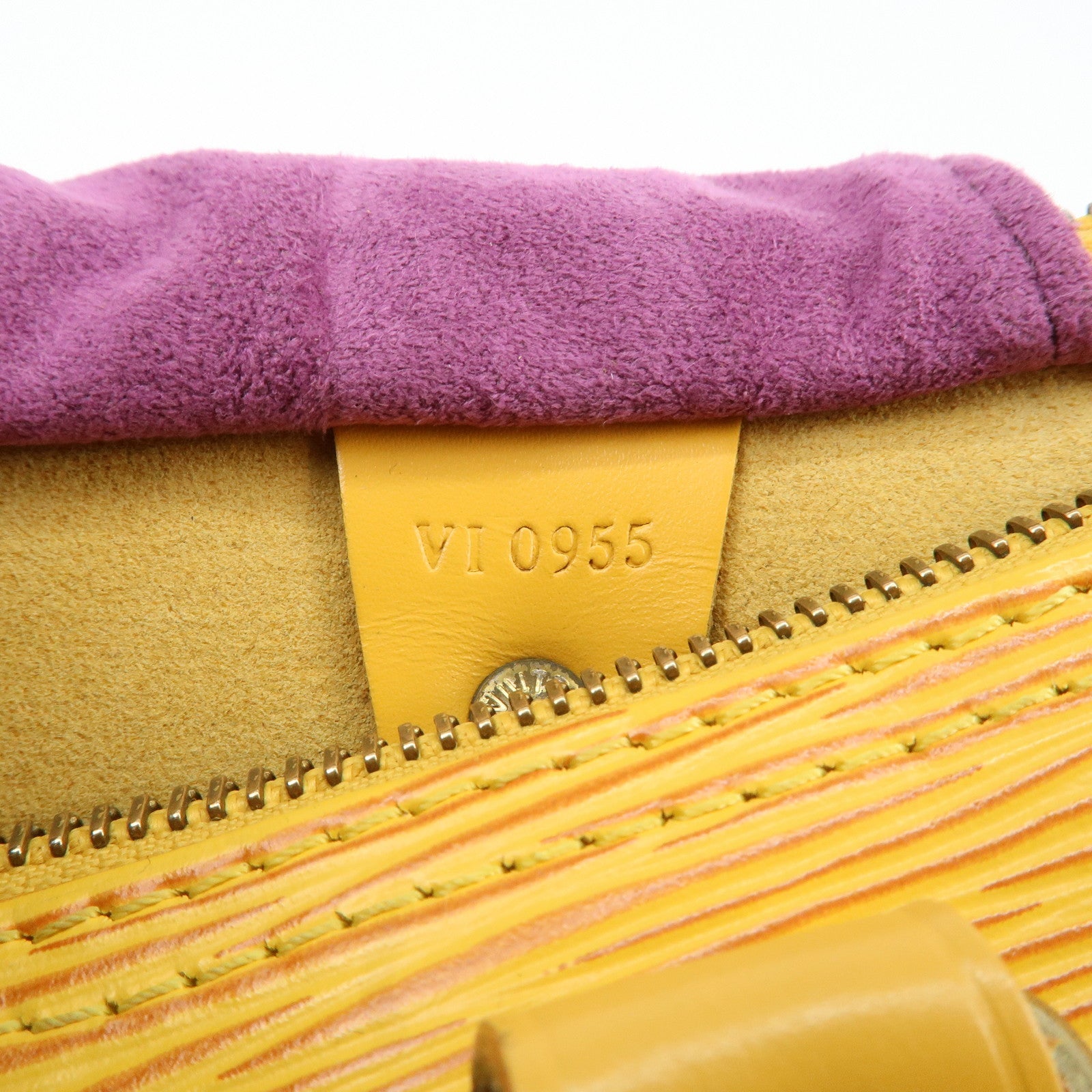 Louis Vuitton Epi Speedy 25 Boston Bag Hand Bag Yellow M43019 Used