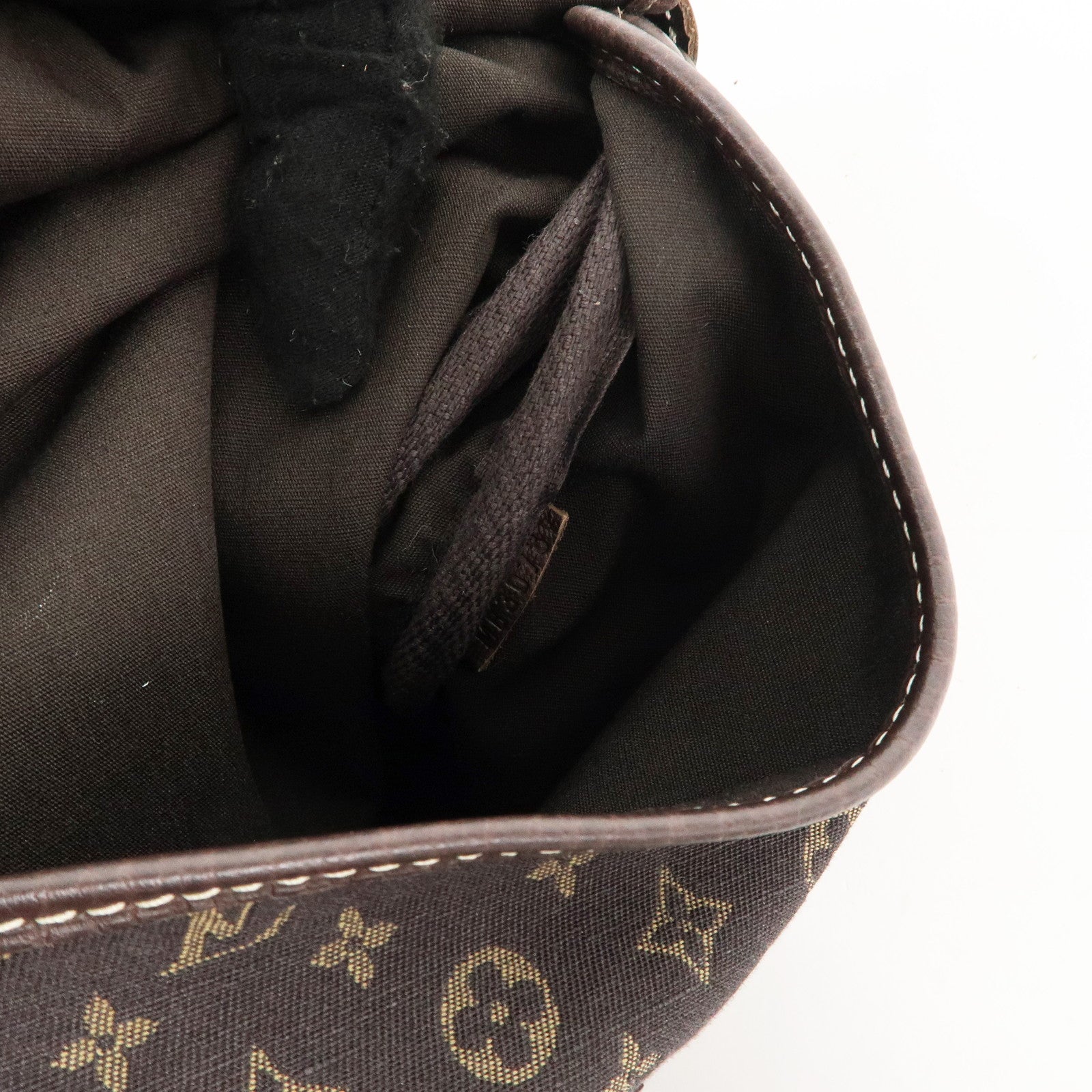 Louis Vuitton Monogram Mini Lin Saumur 30 Ebene Brown M95227