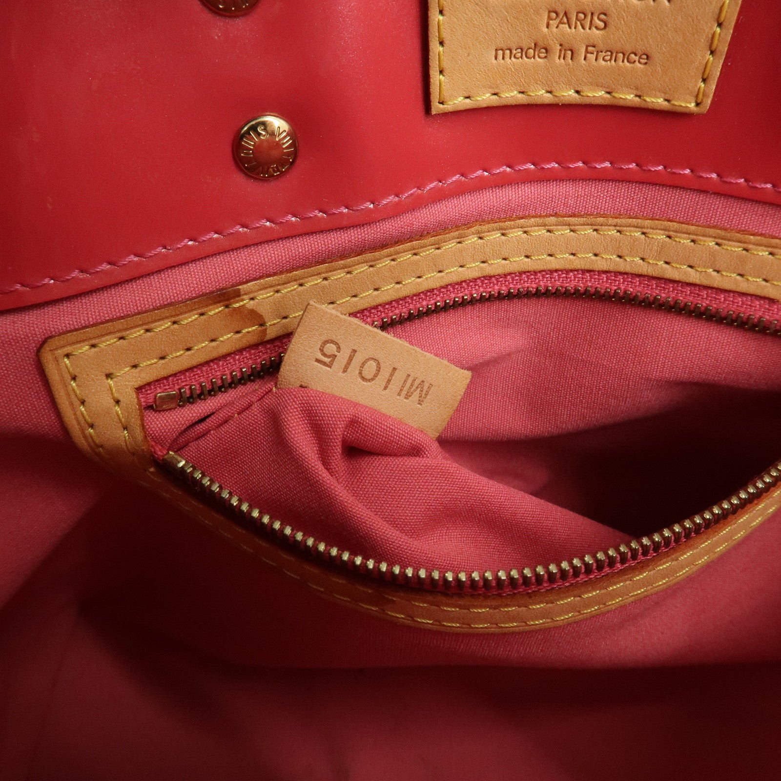 AuthenticLouis Vuitton Monogram Vernis Lead PM Hand Bag Pink M91221