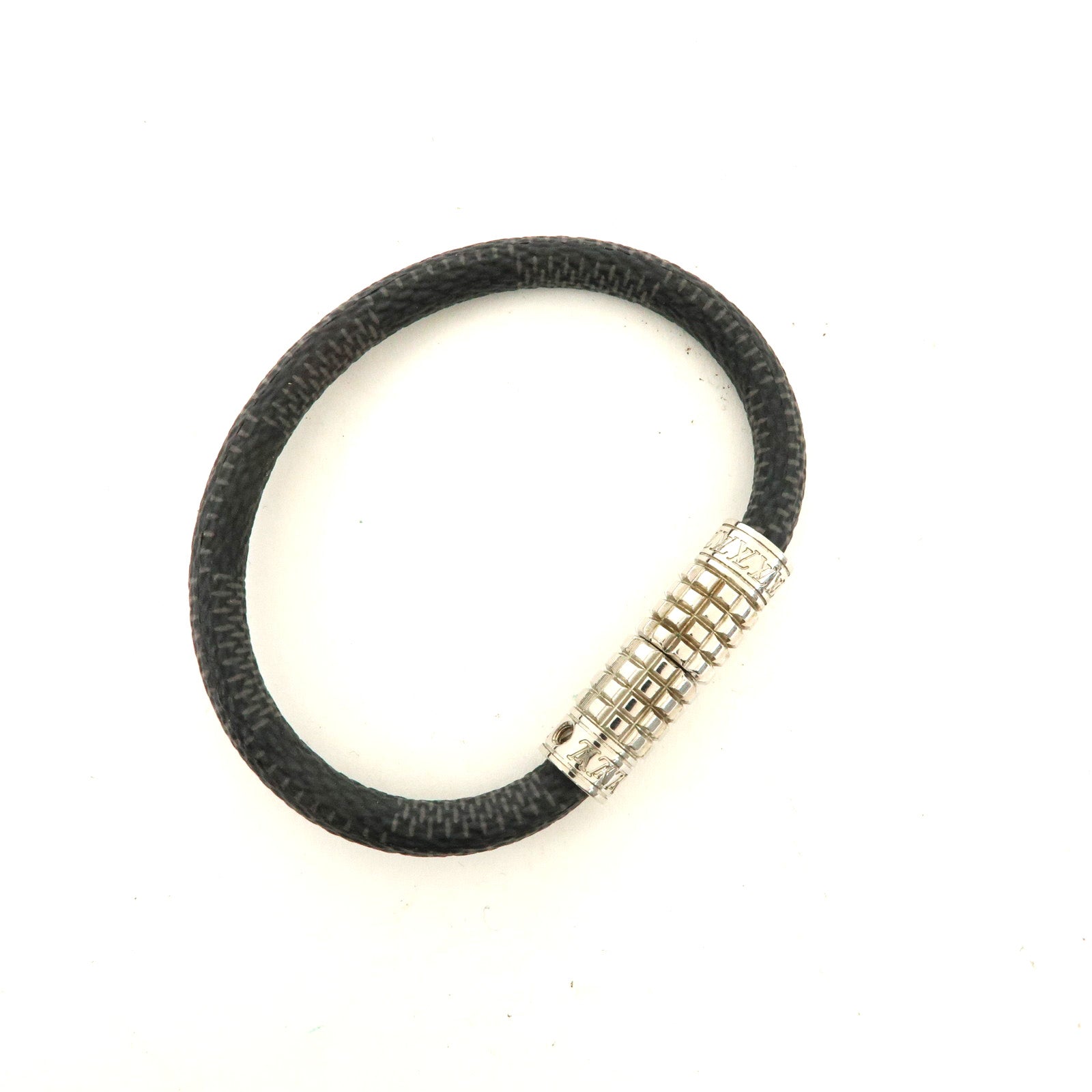 Louis Vuitton Damier Graphite Bracelet Digit Black M6626E