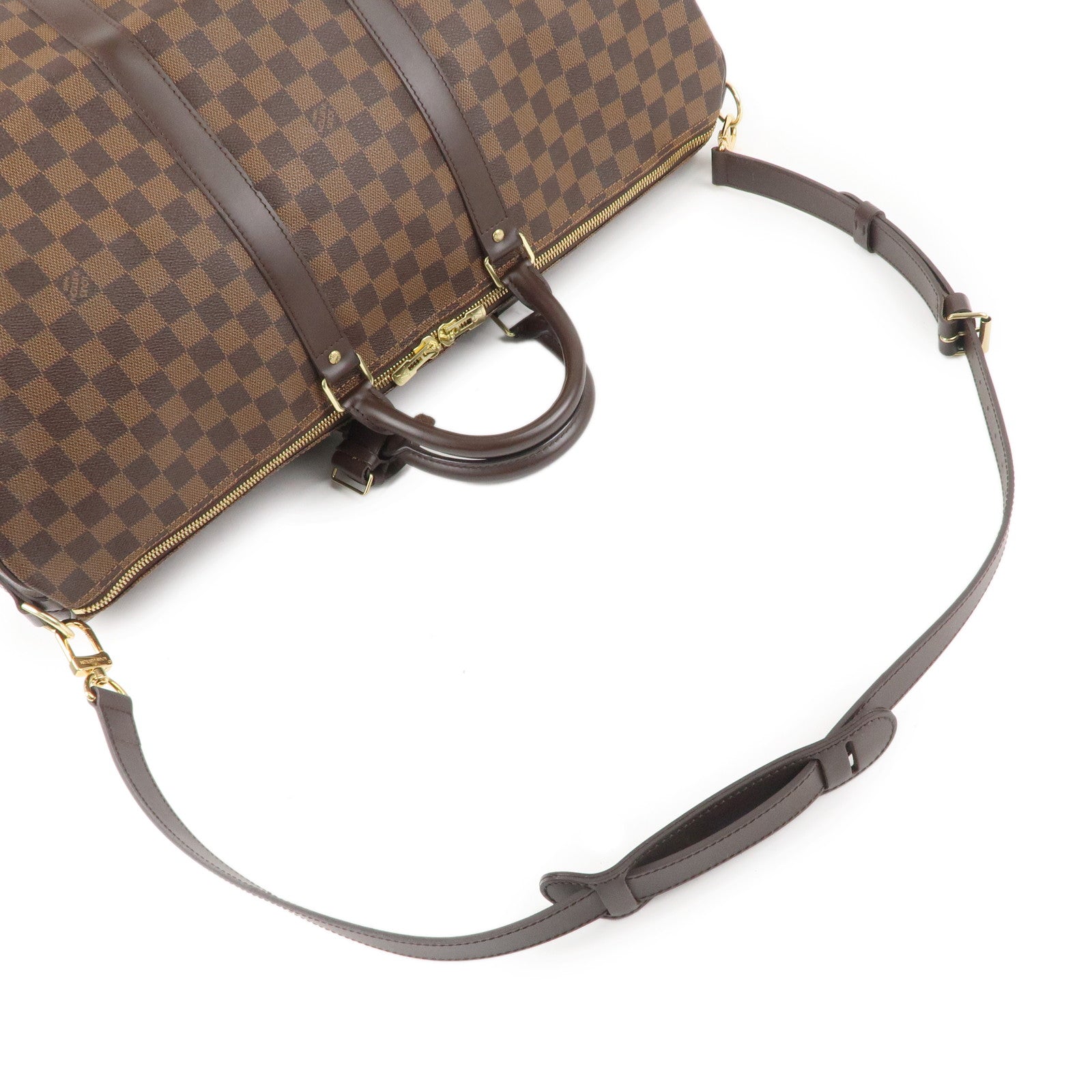 Louis Vuitton Damier Keep All Bandouliere 55 Boston Bag M41414 Used